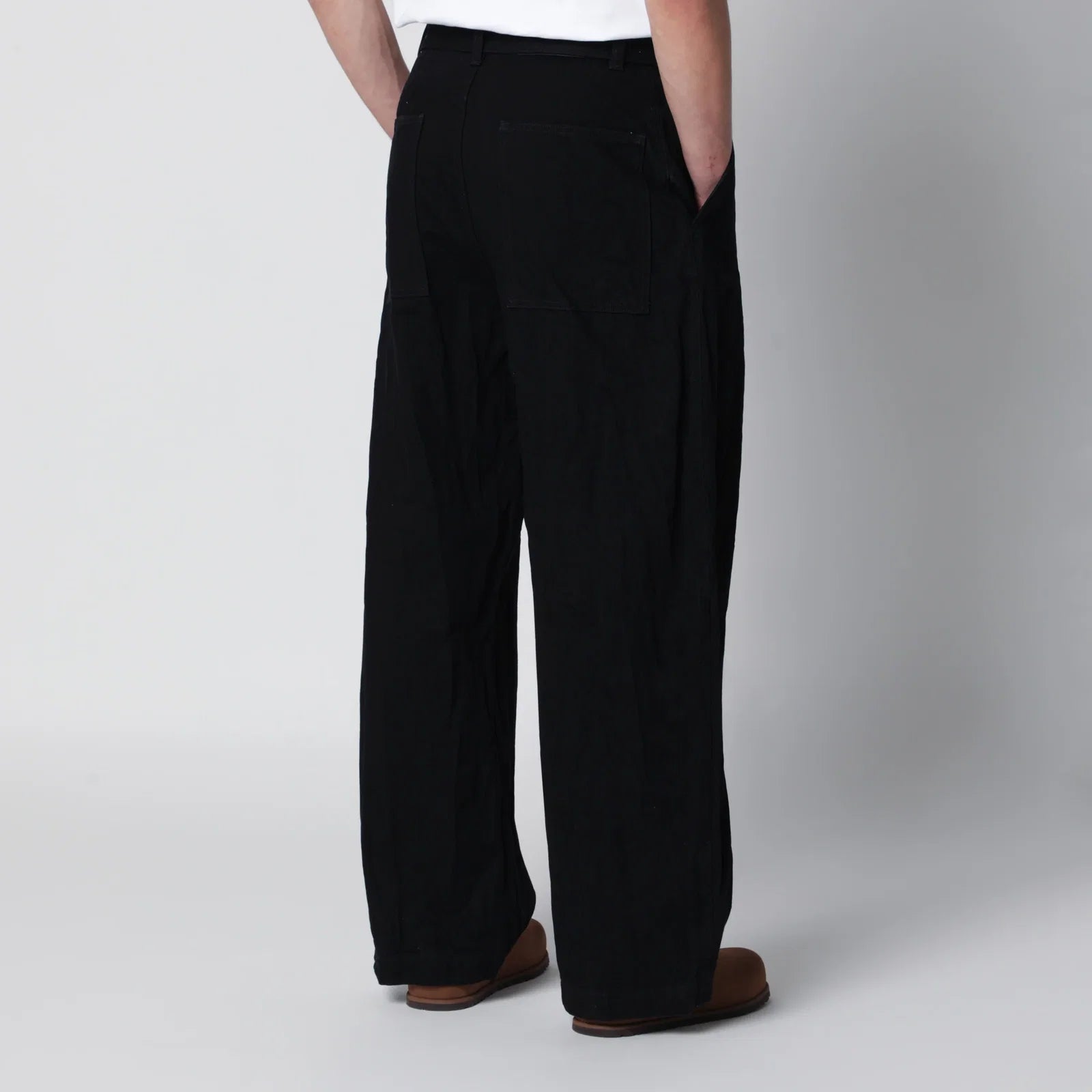 STUDIO NICHOLSON Now mid-rise jeans in black cotton denim Jeans Studio Nicholson