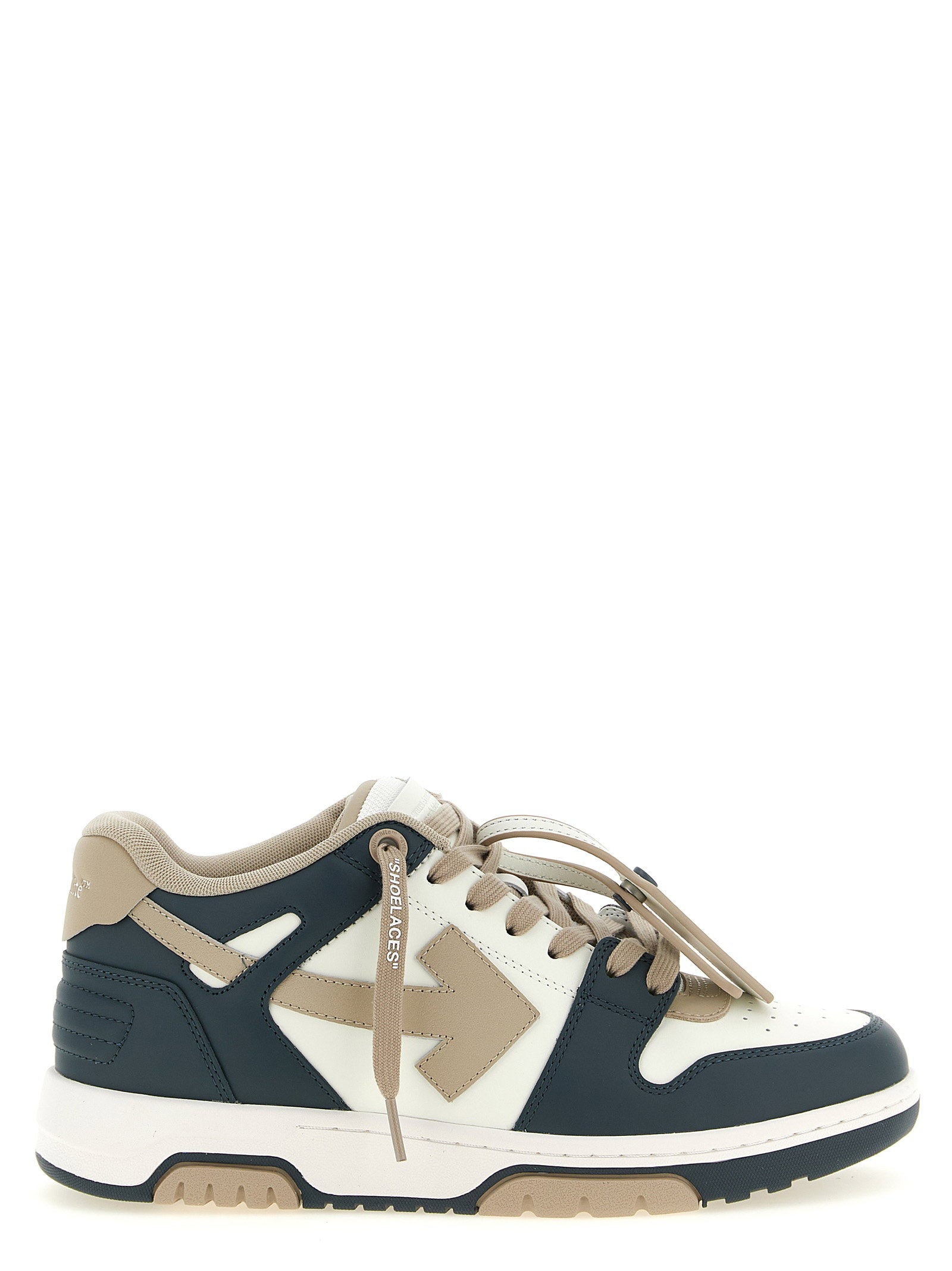 Off-White Out Of Office Sneakers Wit-Navy Sneakers Off White