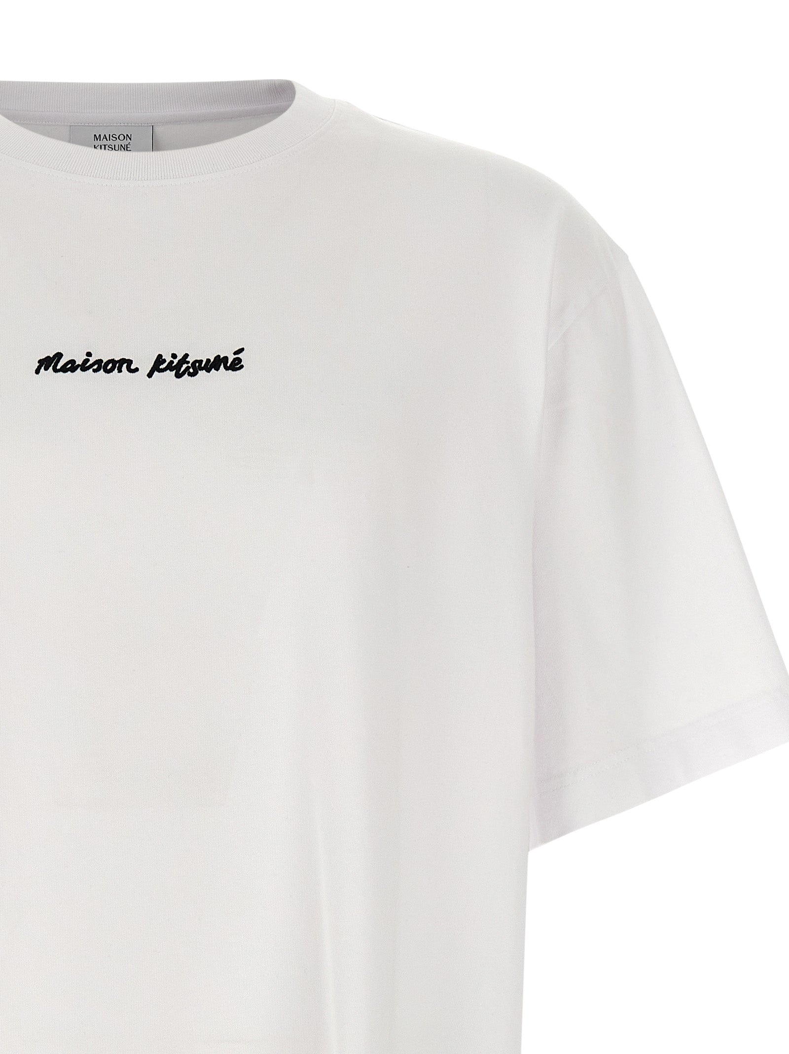 Maison Kitsuné Logo Embroidery T-shirt-3
