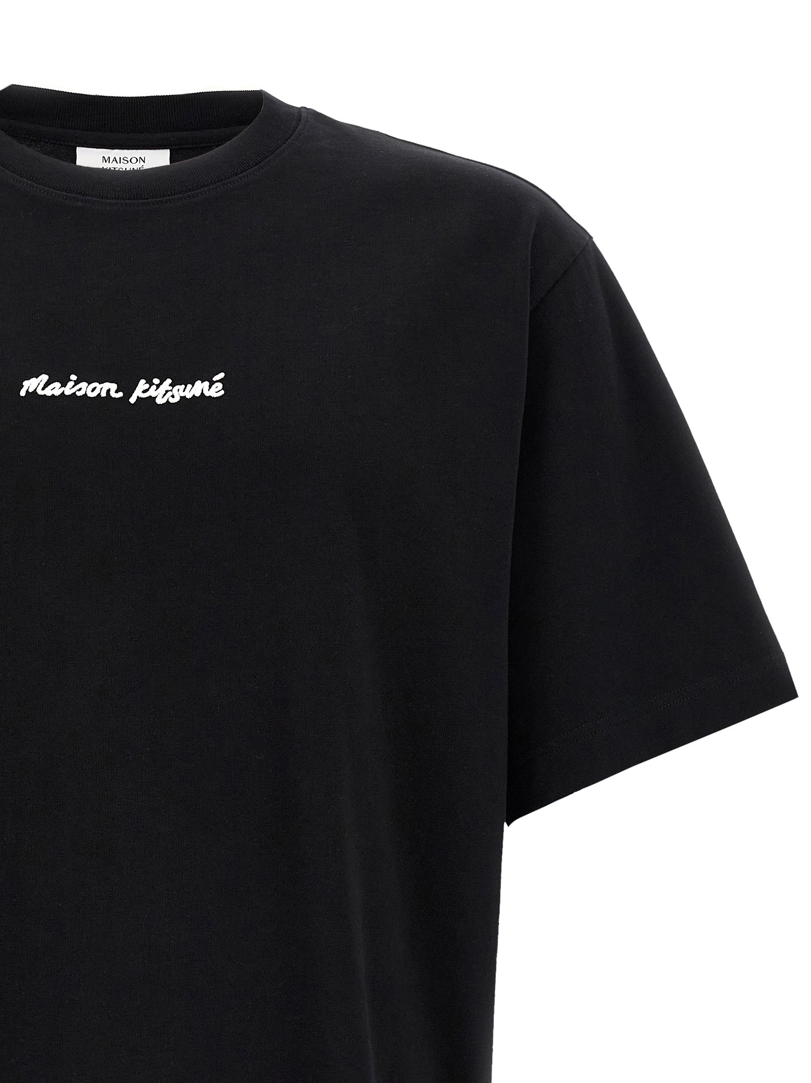 Maison Kitsuné Logo Embroidery T-shirt-3