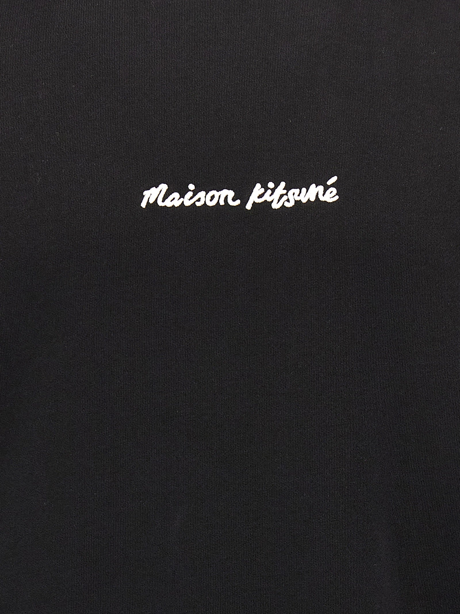 Maison Kitsuné Crewneck Sweatshirt Logo Black-thumbmail-4