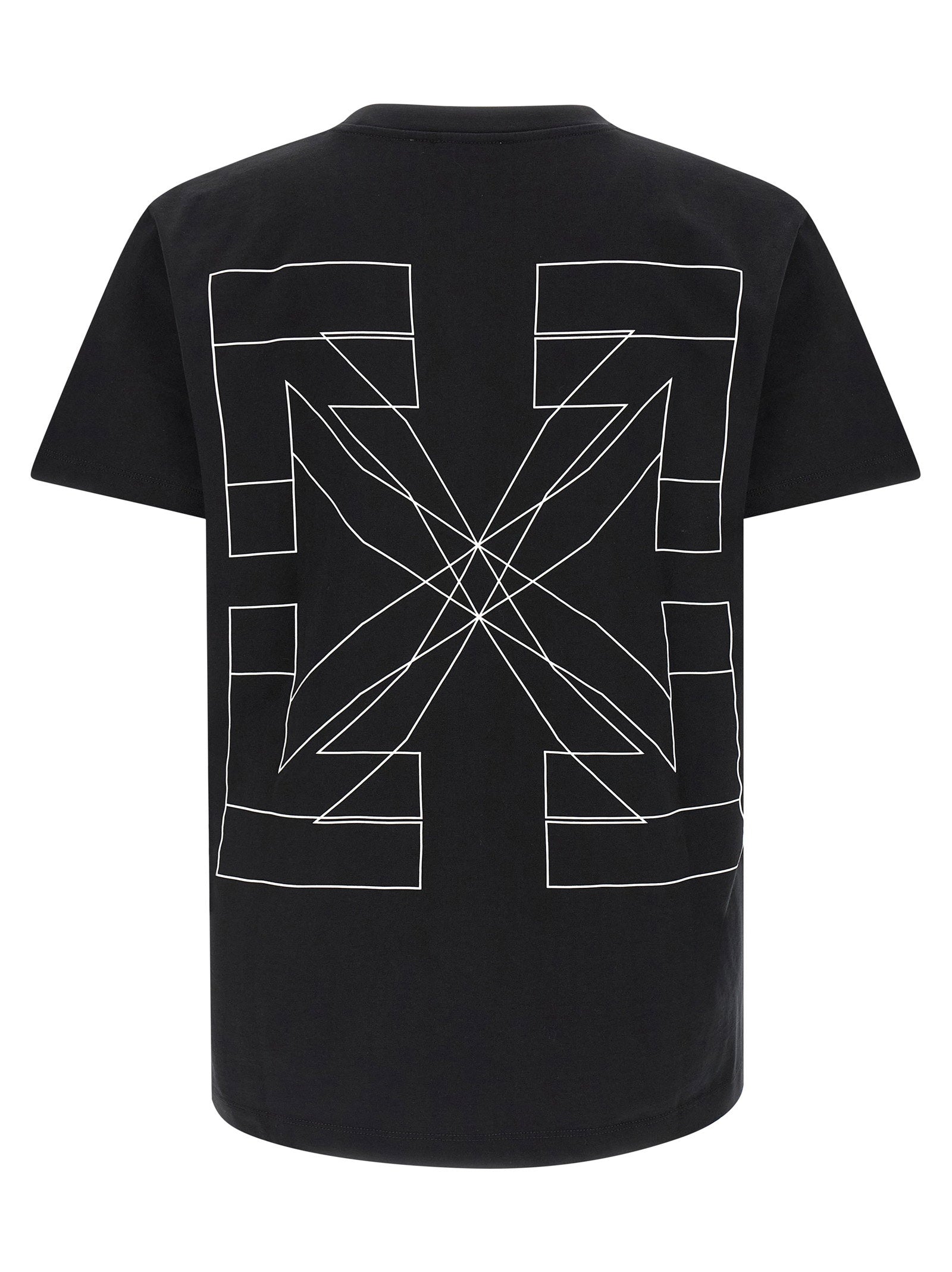 Off-White Big Double Arrow Grafisch Katoenen T-shirt Wit Topwear Off White