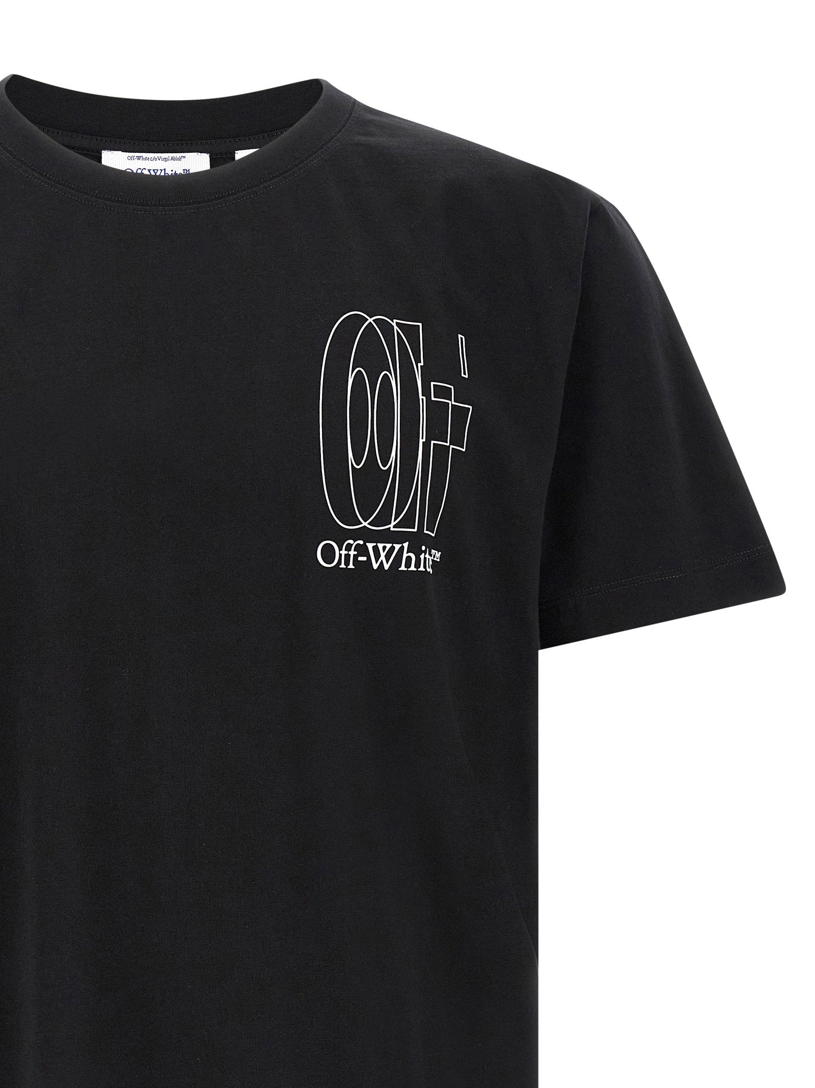 Off-White Big Double Arrow Grafisch Katoenen T-shirt Wit Topwear Off White