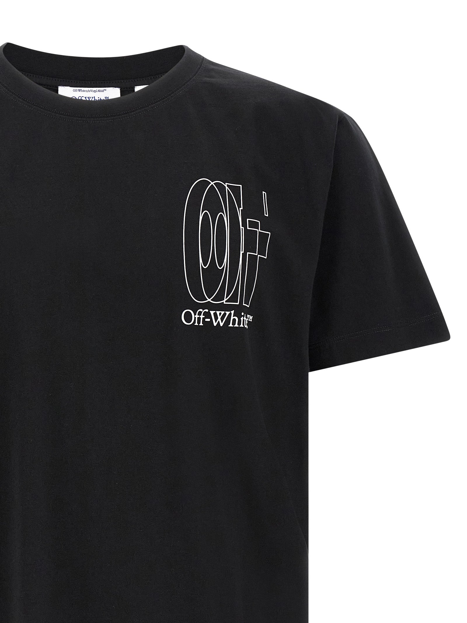 Off White "Big Double Arrow" Cotton Jersey T-shirt-3