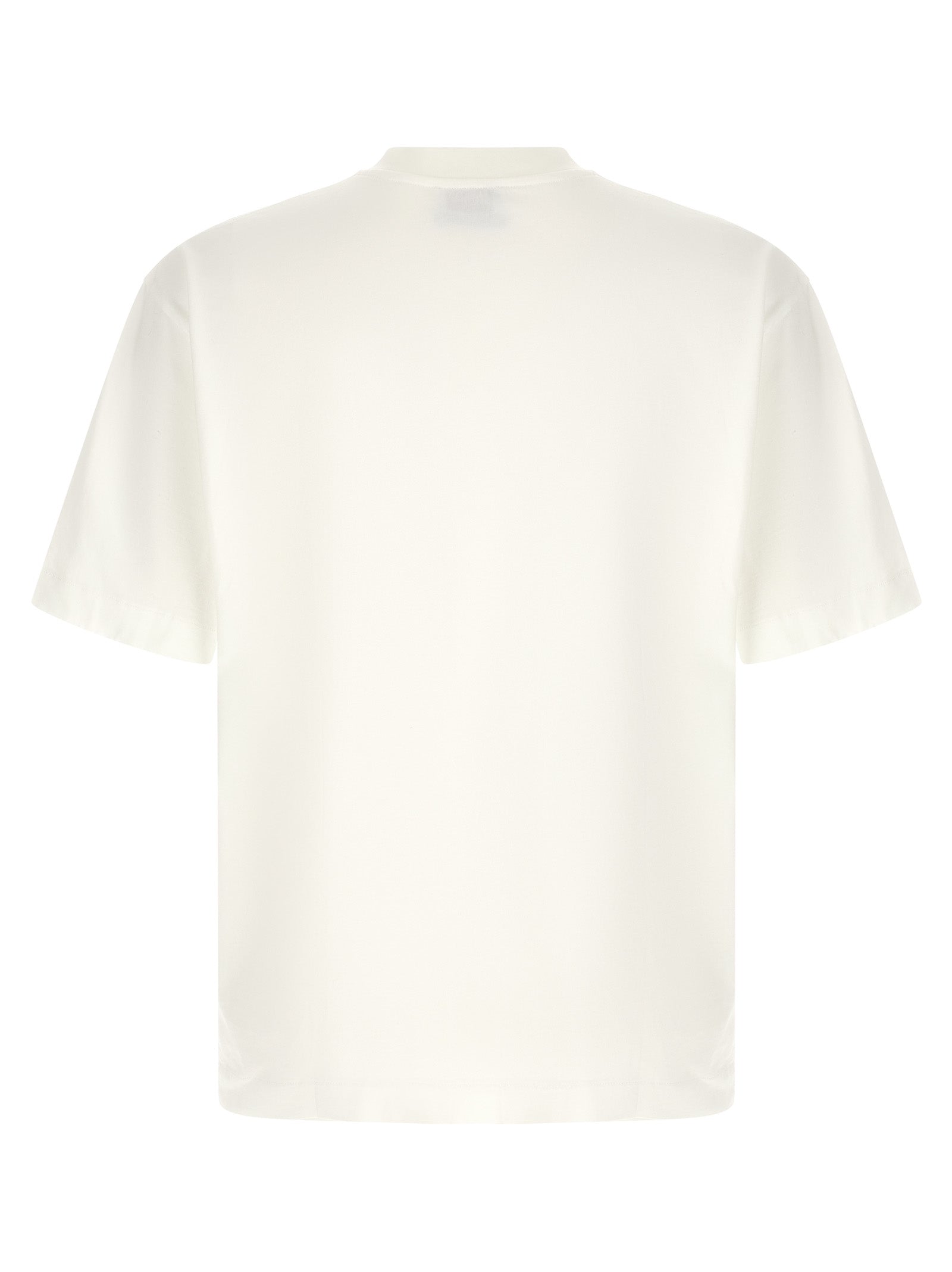 Off White Printed Cotton Big Bookish Skate T-shirt