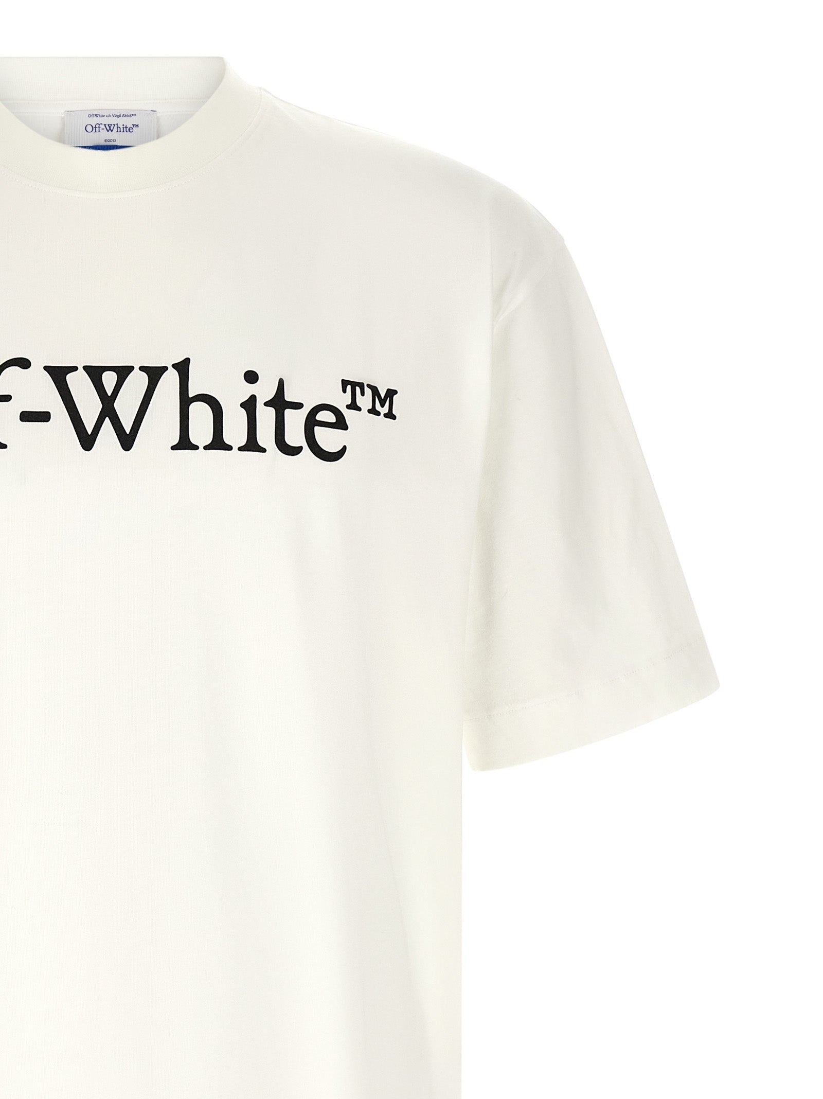 Off-White Big Bookish Skate Logo Oversized T-Shirt White-3