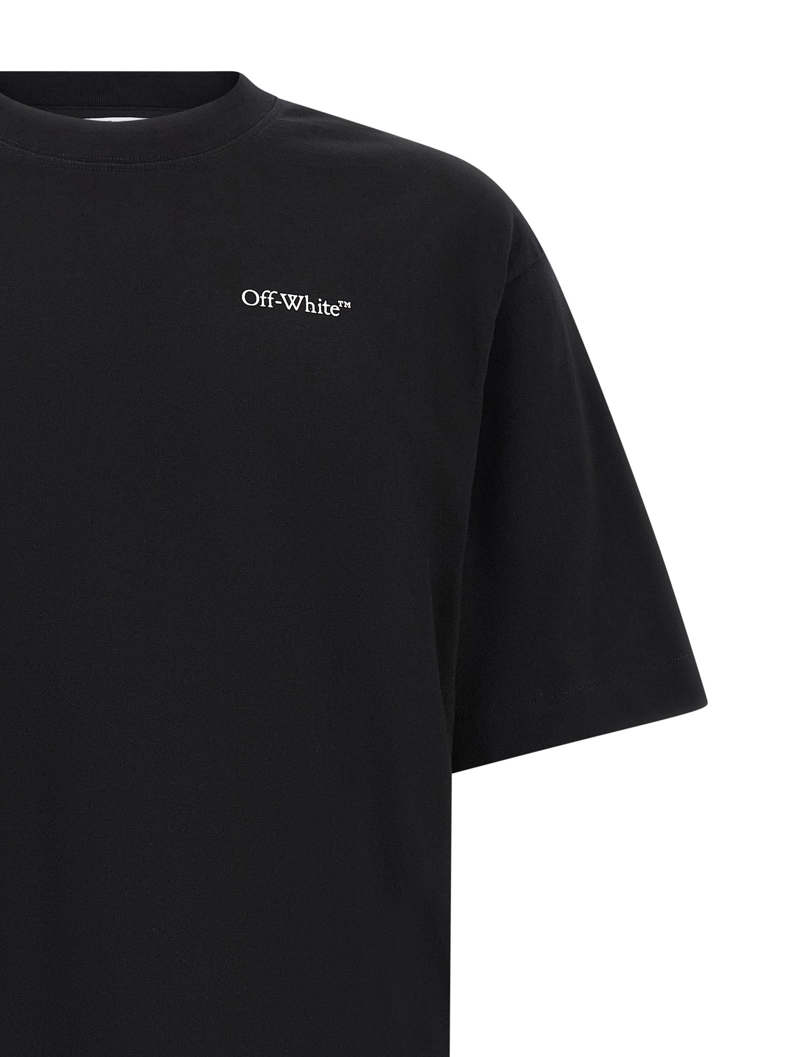 OFF-WHITE Arrow Back Print T-Shirt Black-thumbmail-3