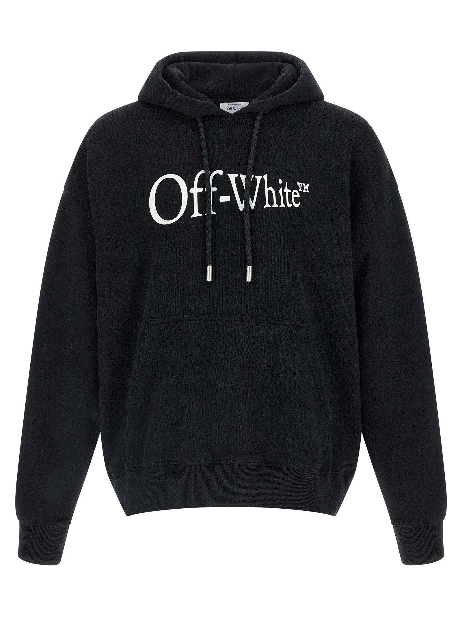 Off-White Run Arrow Back Print Hoodie Black Topwear Off White