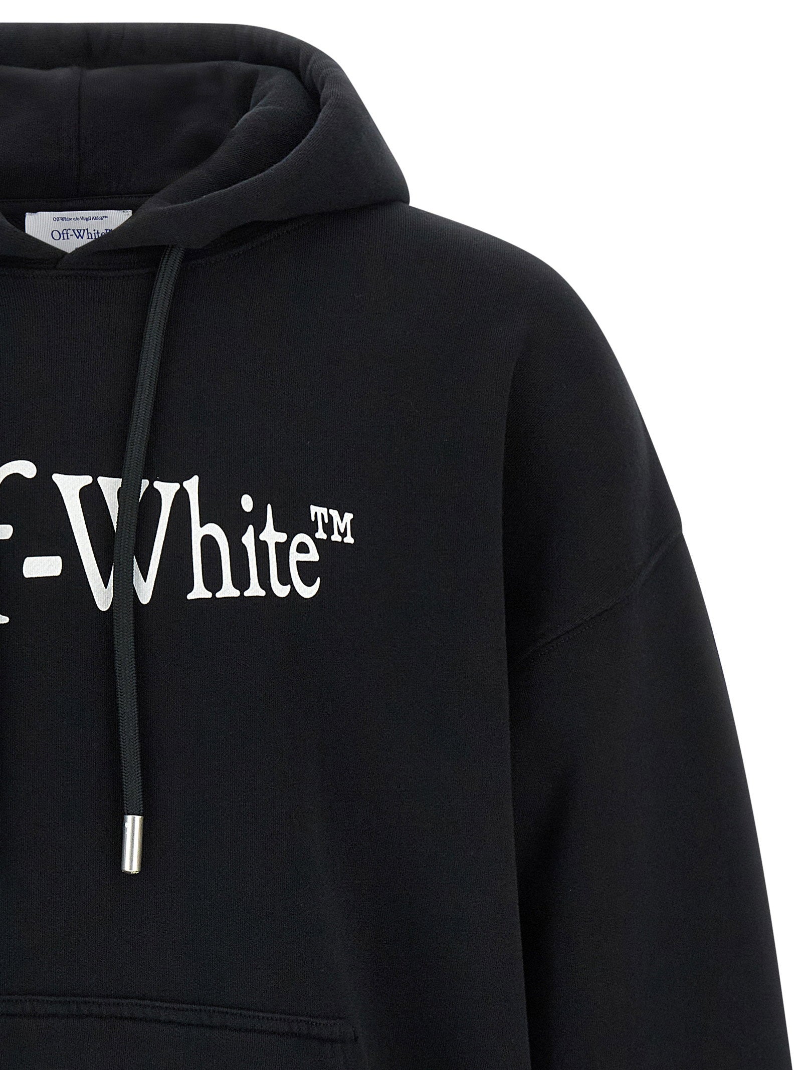 Off-White Run Arrow Back Print Hoodie Zwart Topwear Off White