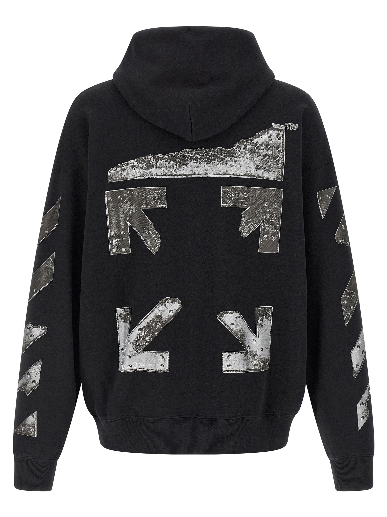 OFF-WHITE Metal Arrow Skate Hoodie Black