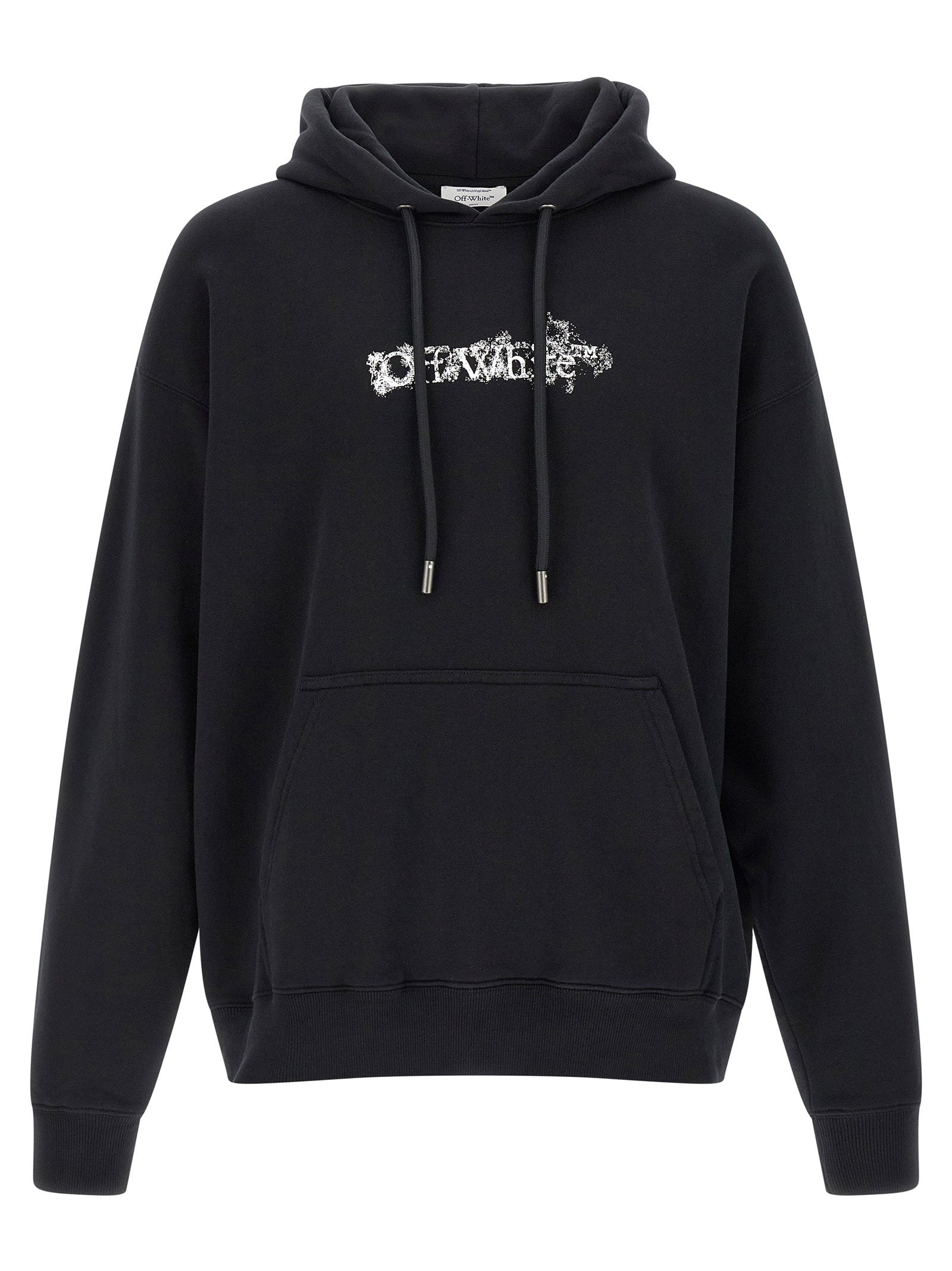 Off-White Heraldic Arrow Skate hoodie zwart vooraanzicht