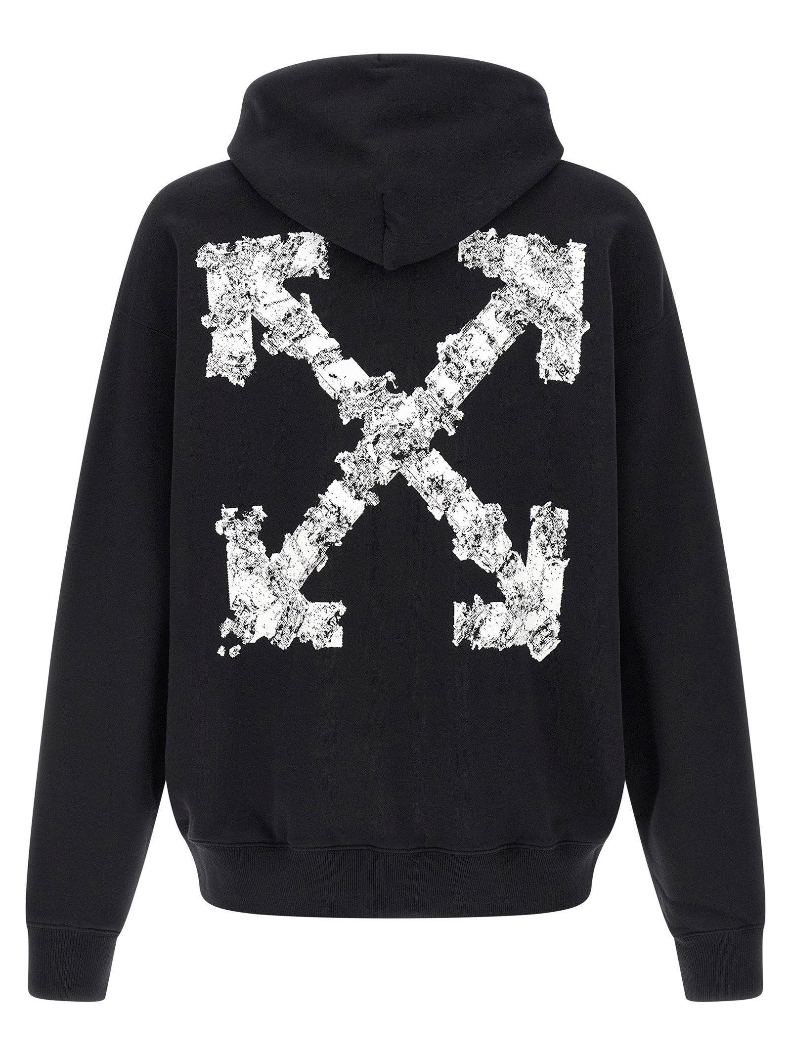 Off-White zwarte hoodie met grote Heraldic Arrow op de rug