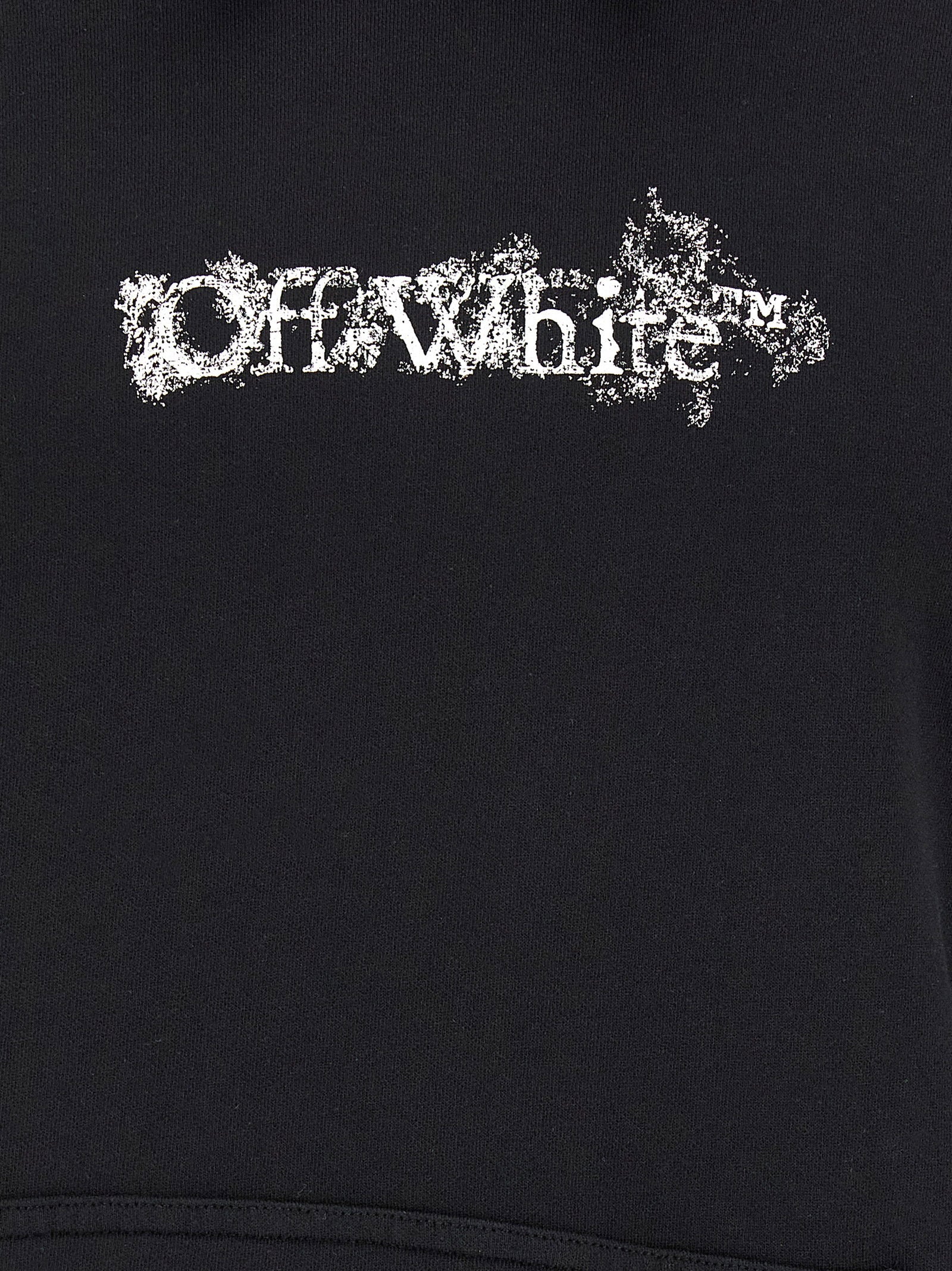 Off-White Heraldic Arrow Skate borstprint detail