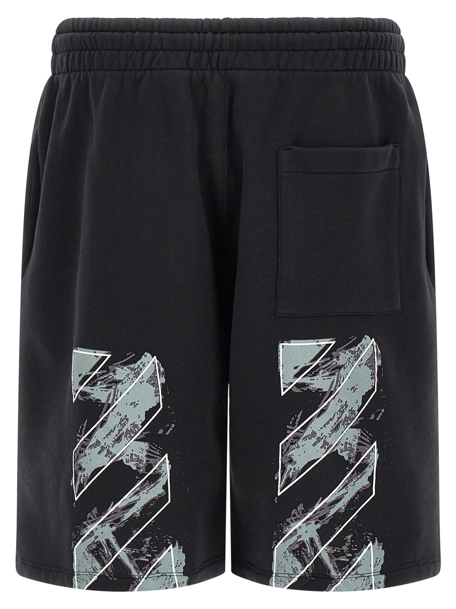 Off White Off-white Paint Diag Skate Bermuda Shorts