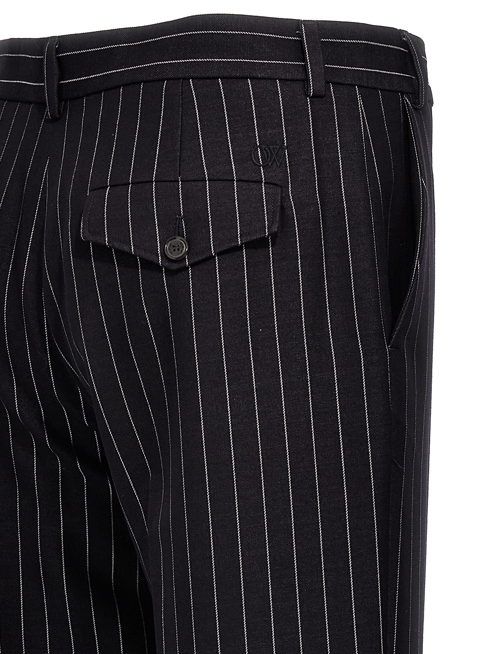 Off White Off-white 23 Pinstripes Trousers-4