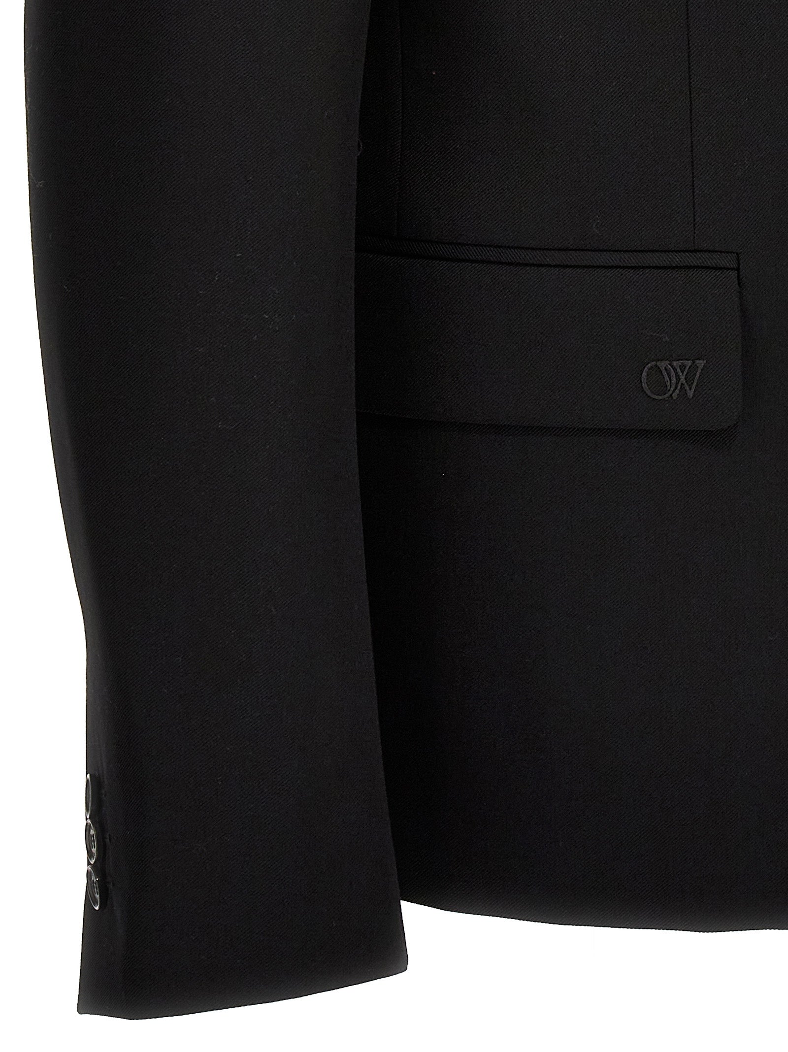 Off White Ow Embroidery Blazer-4