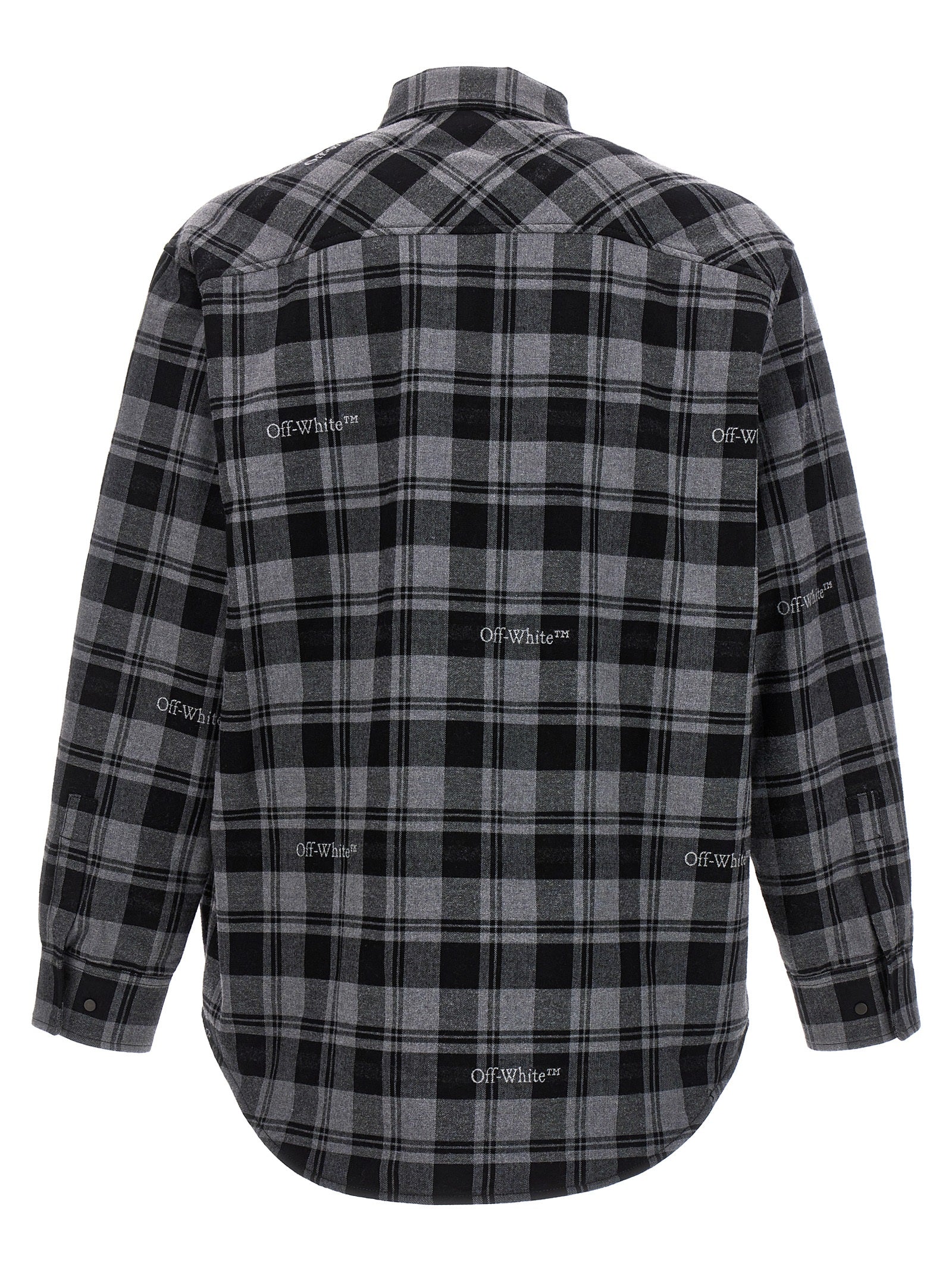 Off White Off-white Check Flannel Padded Jacket