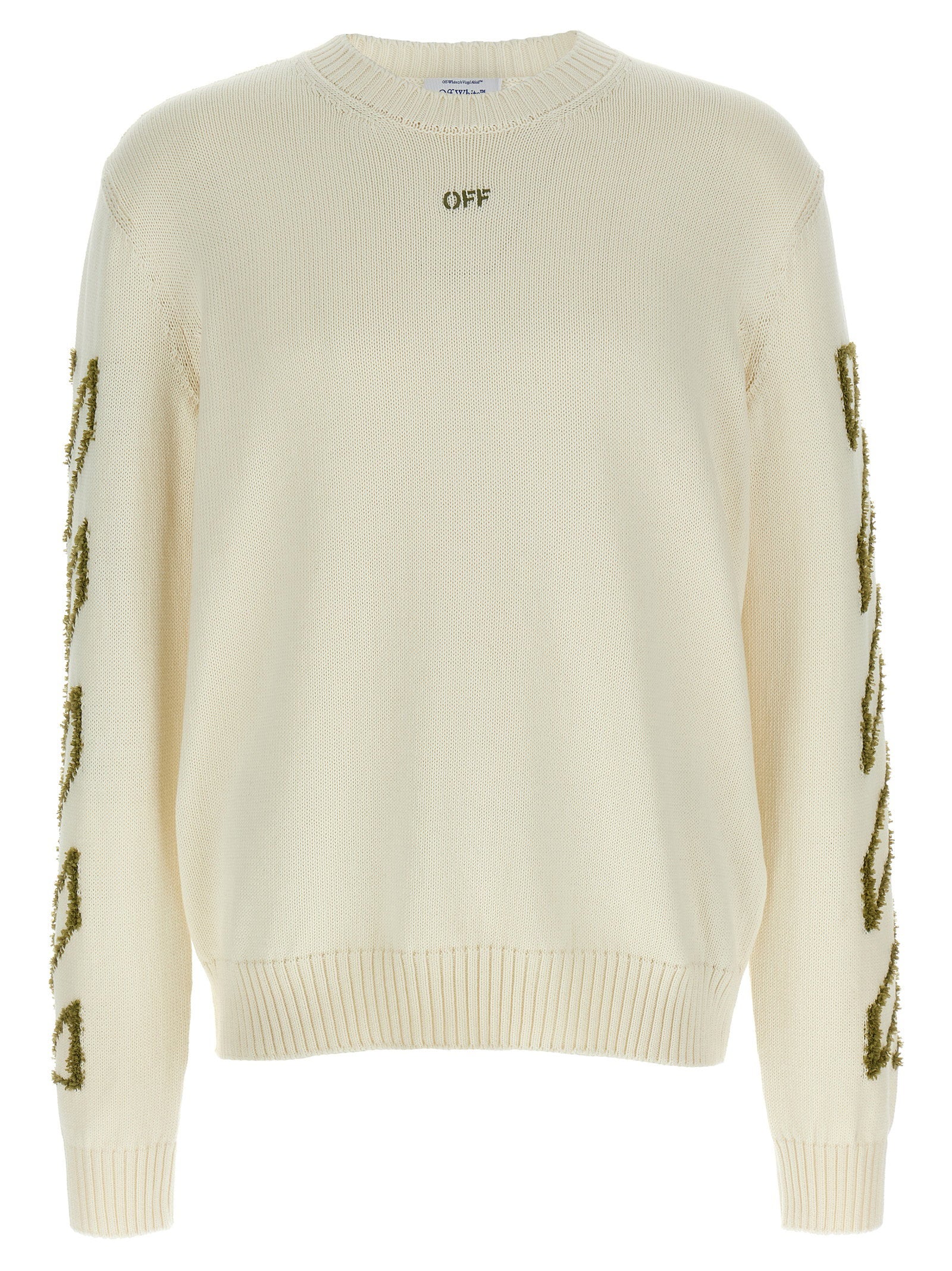 Off White Diag Outline Sweater Knitwear Off White