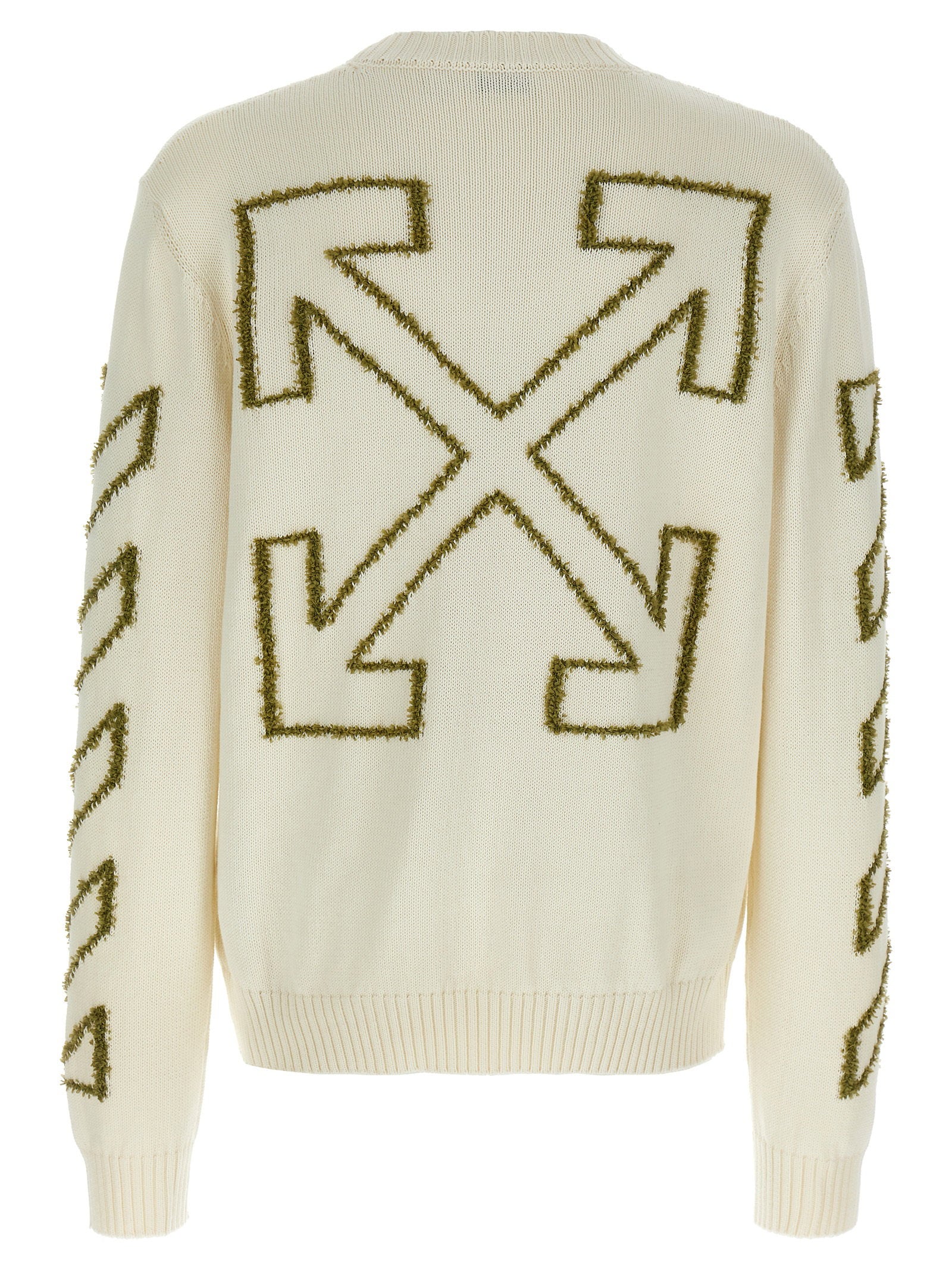 Off White Diag Outline Sweater Knitwear Off White