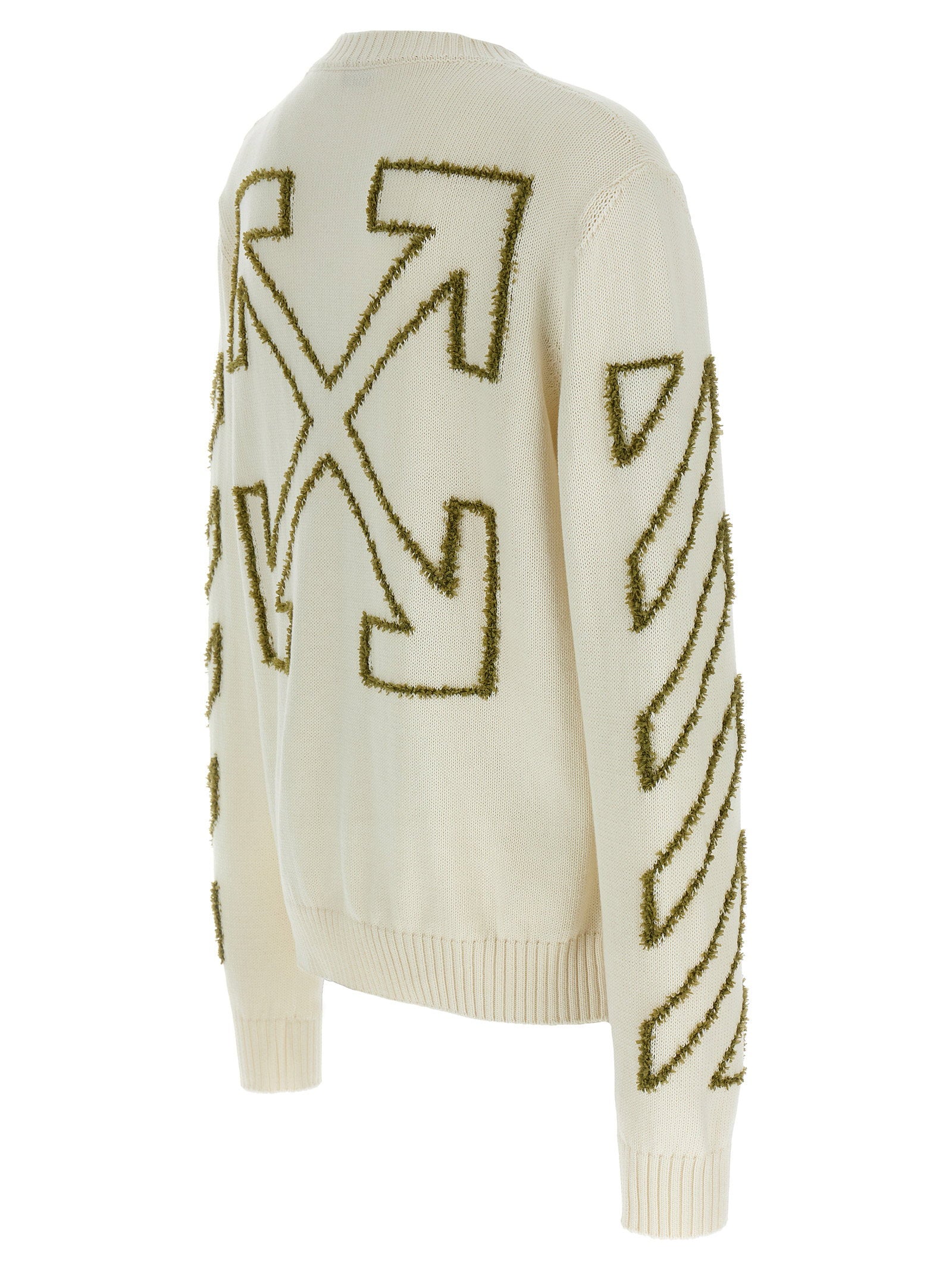Off White Diag Outline Sweater Knitwear Off White