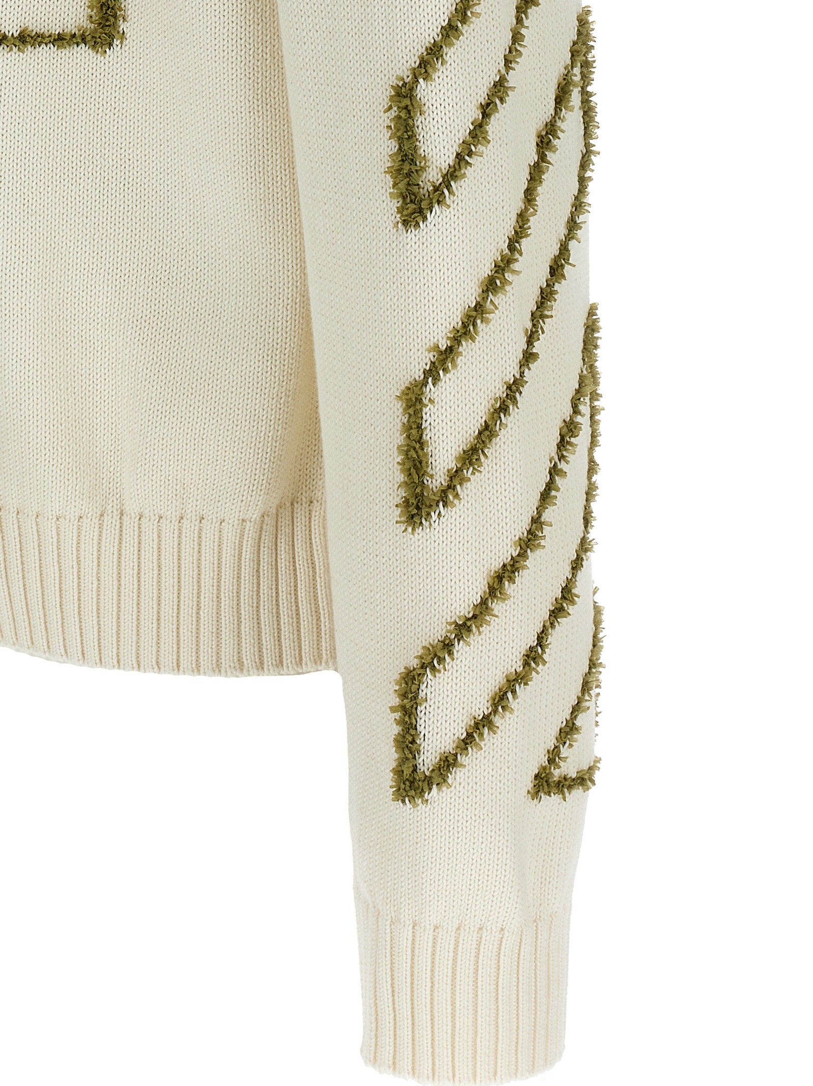 Off White Diag Outline Sweater Knitwear Off White
