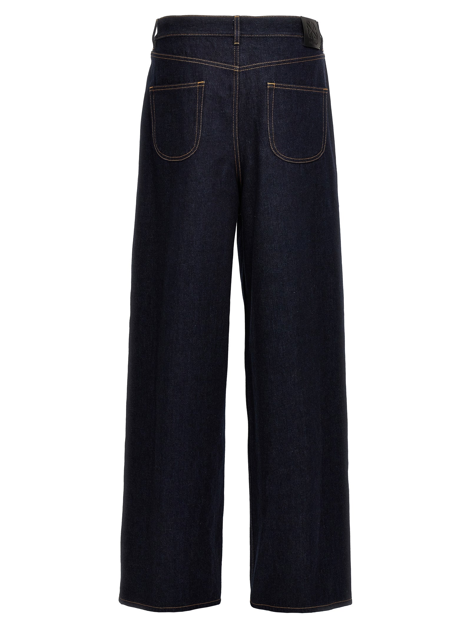 OFF-WHITE Baggy Tapered Denim Jeans Indigo