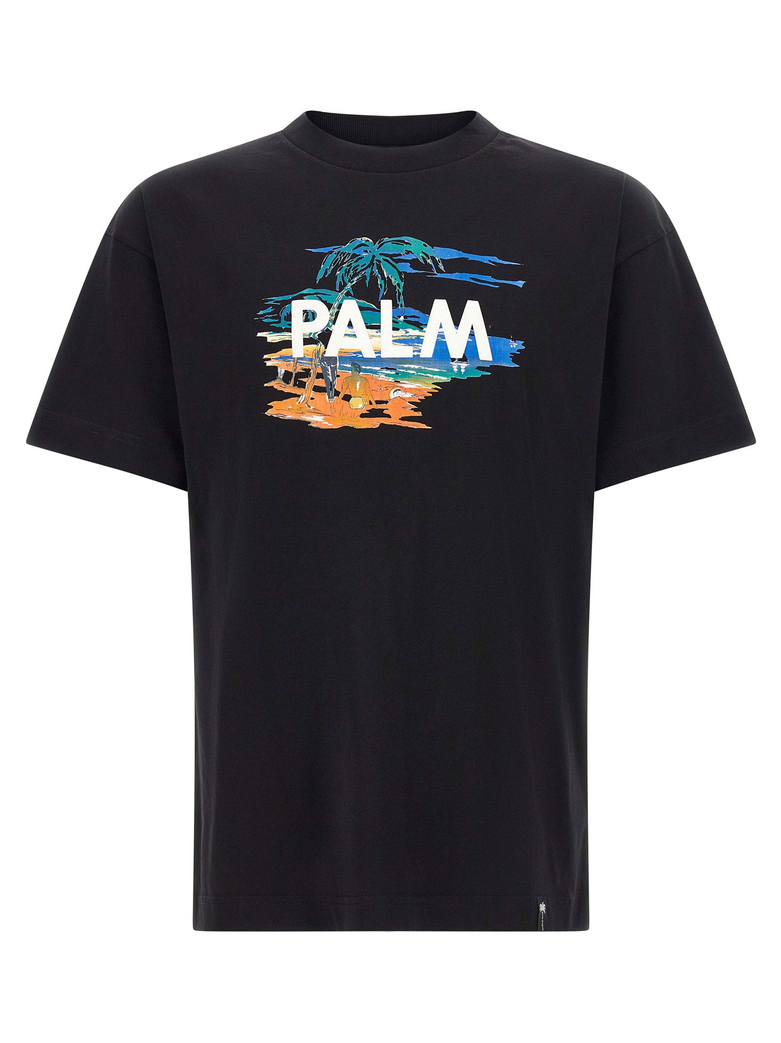 Palm Angels T-shirt met badscène-print - vooraanzicht
