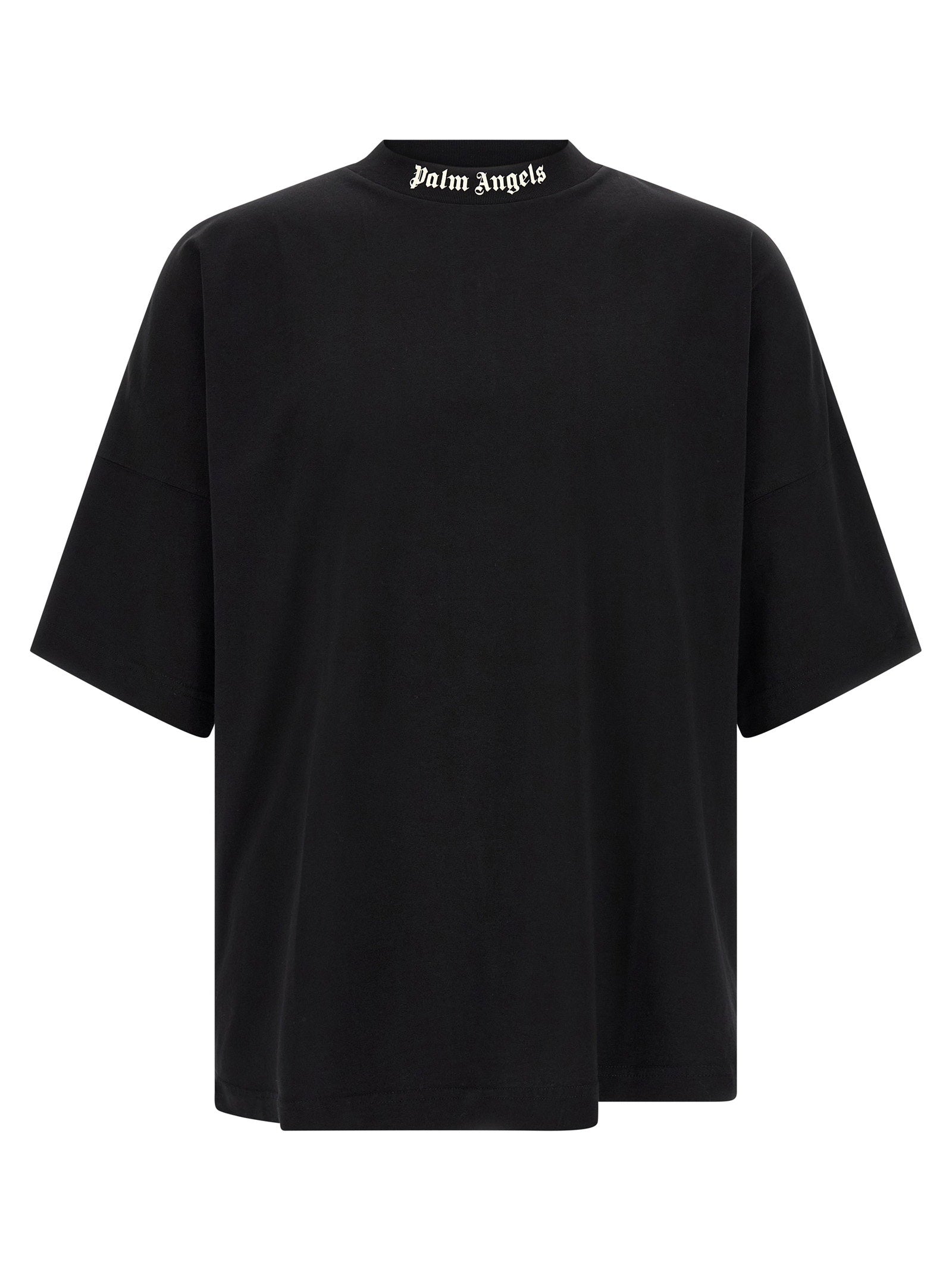 Palm Angels Oversized T-shirt met Logoprint Zwart T-shirts Palm Angels