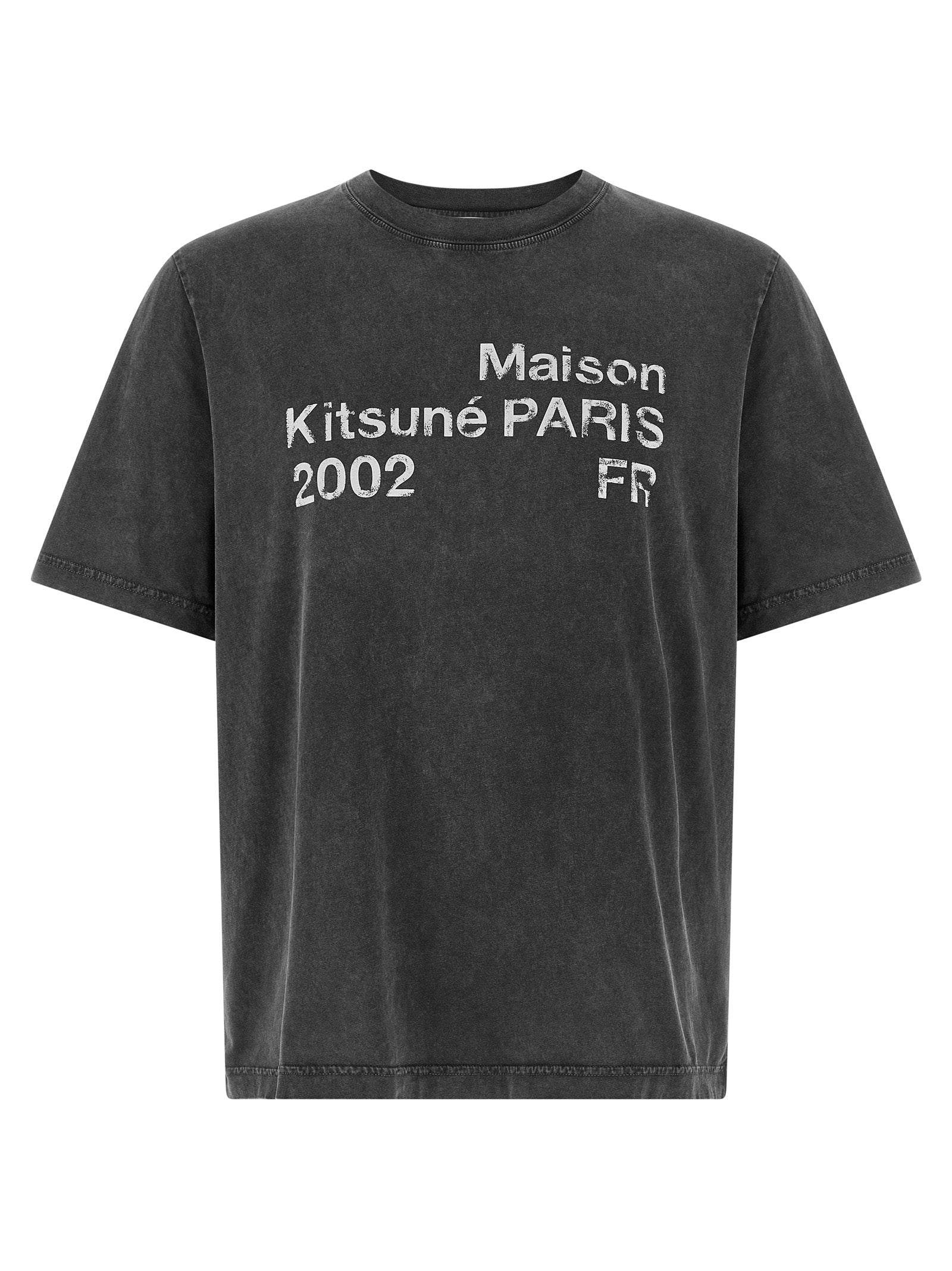 Maison Kitsuné Paris 2002 T-shirt With Délavé Effect