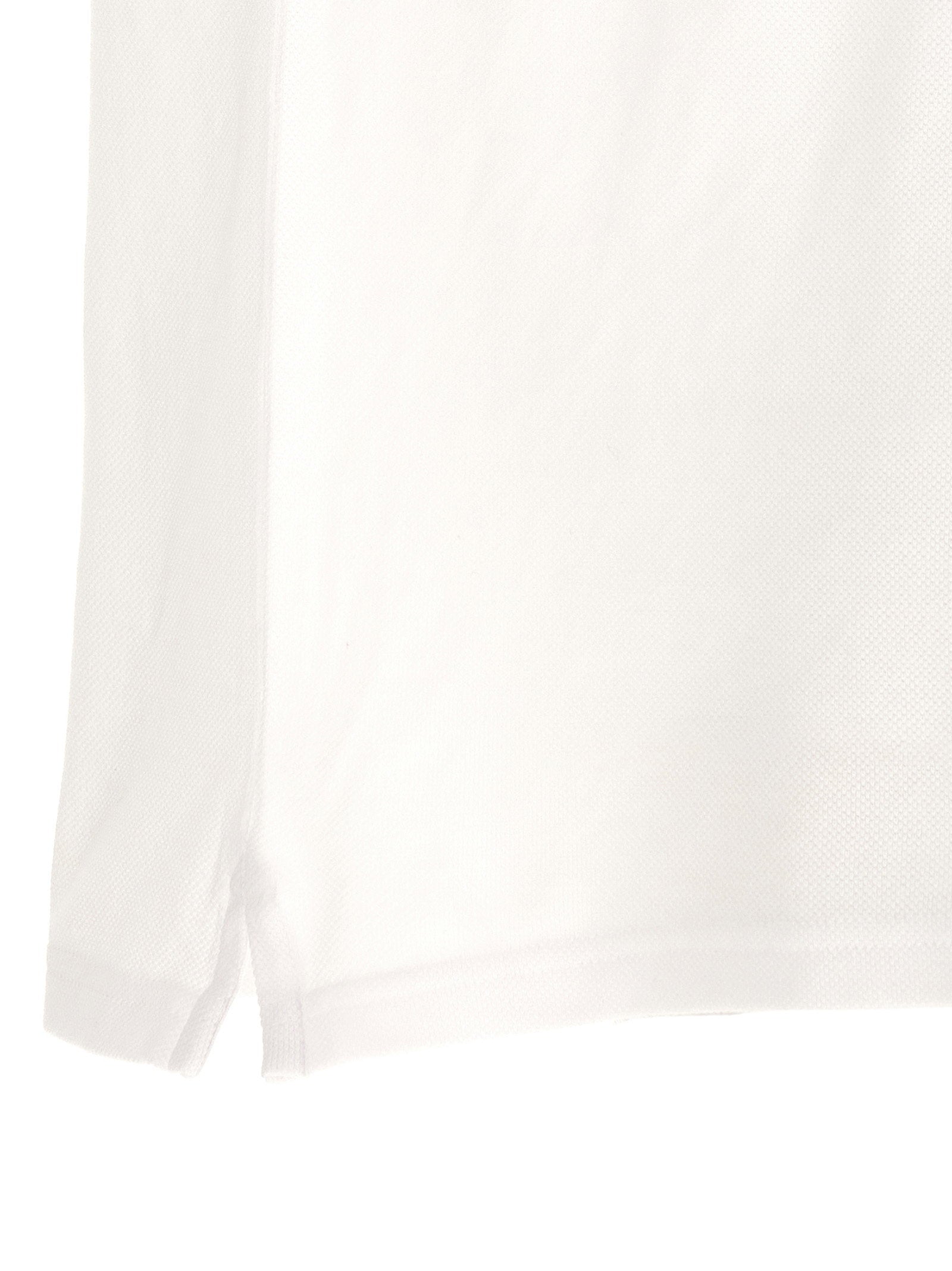 Maison Kitsuné Fox Head Patch Katoenen Piqué Polo Wit-thumbmail-4
