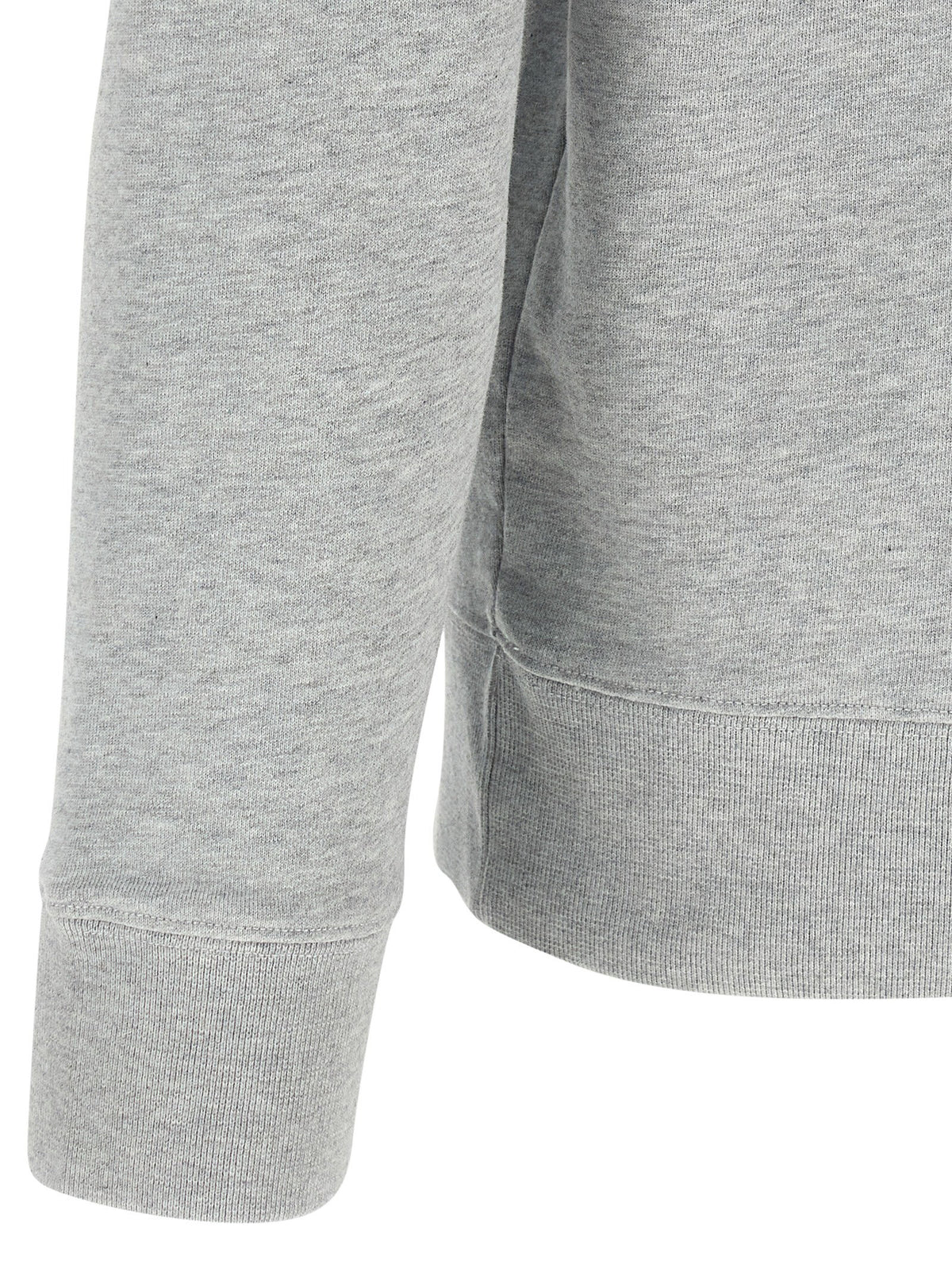 Maison Kitsuné Fox Head Patch Regular Sweatshirt Grijs Mélange-thumbmail-4