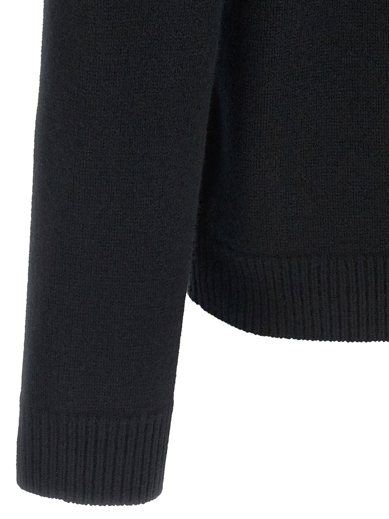 Maison Kitsuné Fox Head Merino Regular Cardigan Black Knitwear Maison Kitsuné