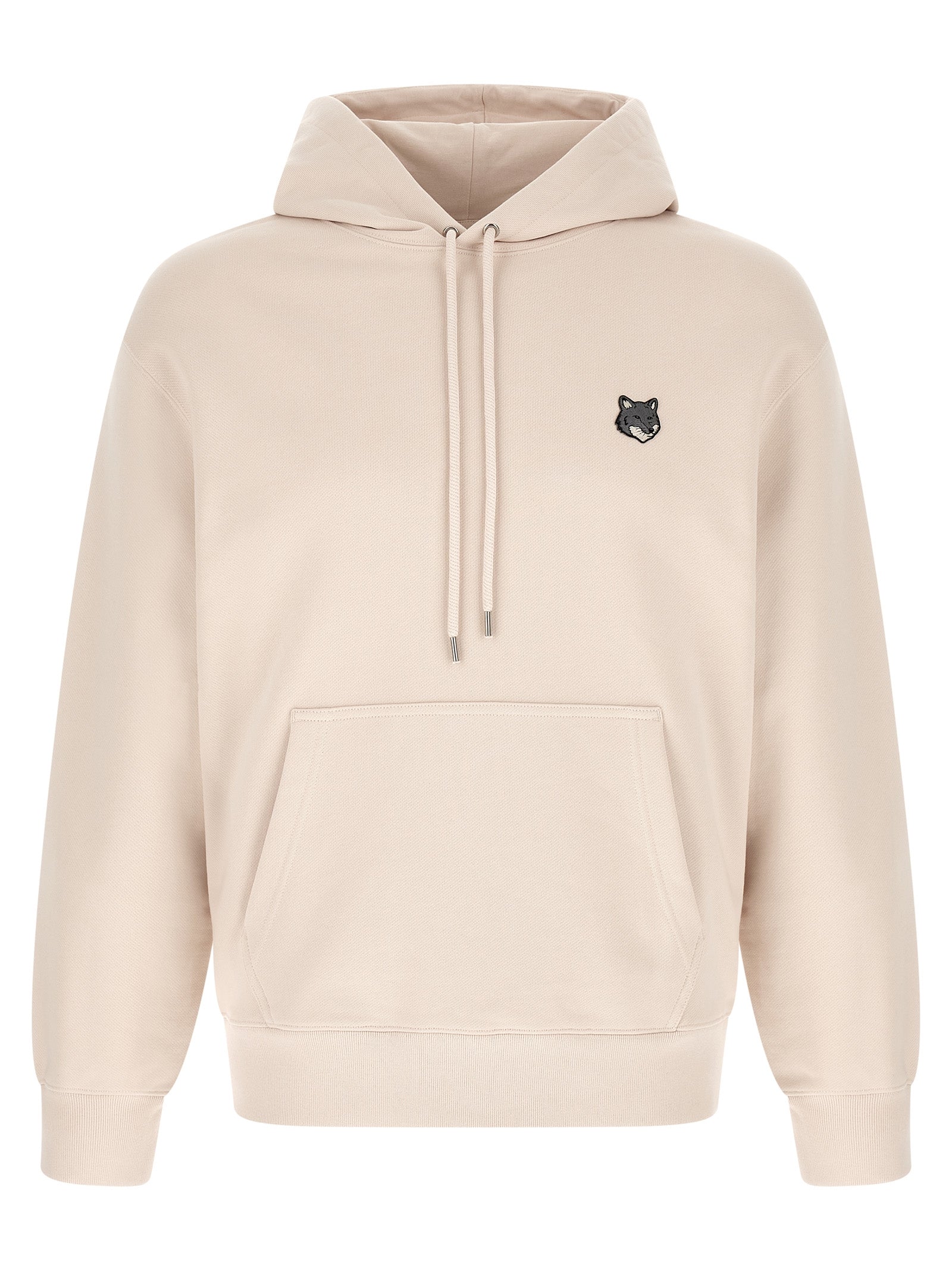 Maison Kitsuné Fox Head Patch Hoodie Beige