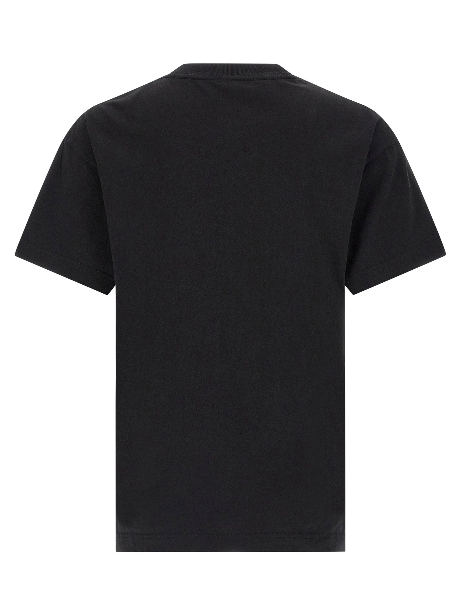 Palm Angels Neck Logo T-shirt, close-up van het logodetail bij de hals