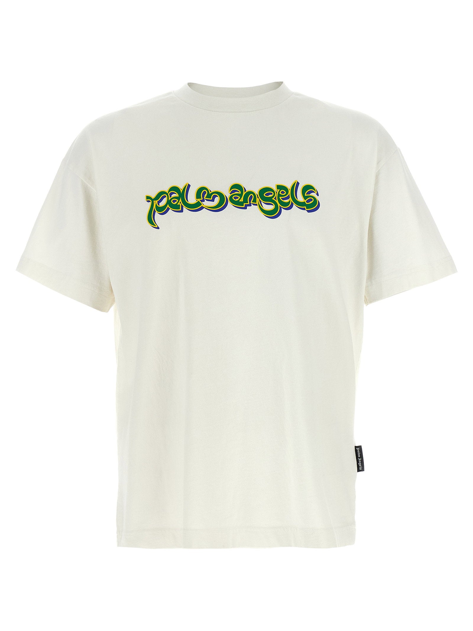 Palm Angels Thai Logo T-shirt Wit Topwear Palm Angels