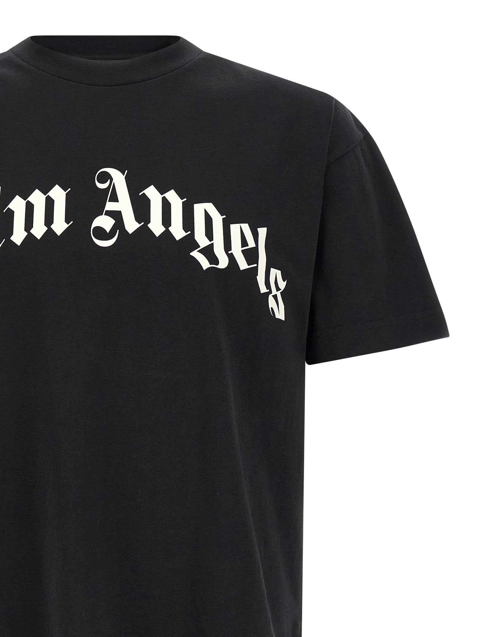Palm Angels Curved Logo T-shirt detail logoprint