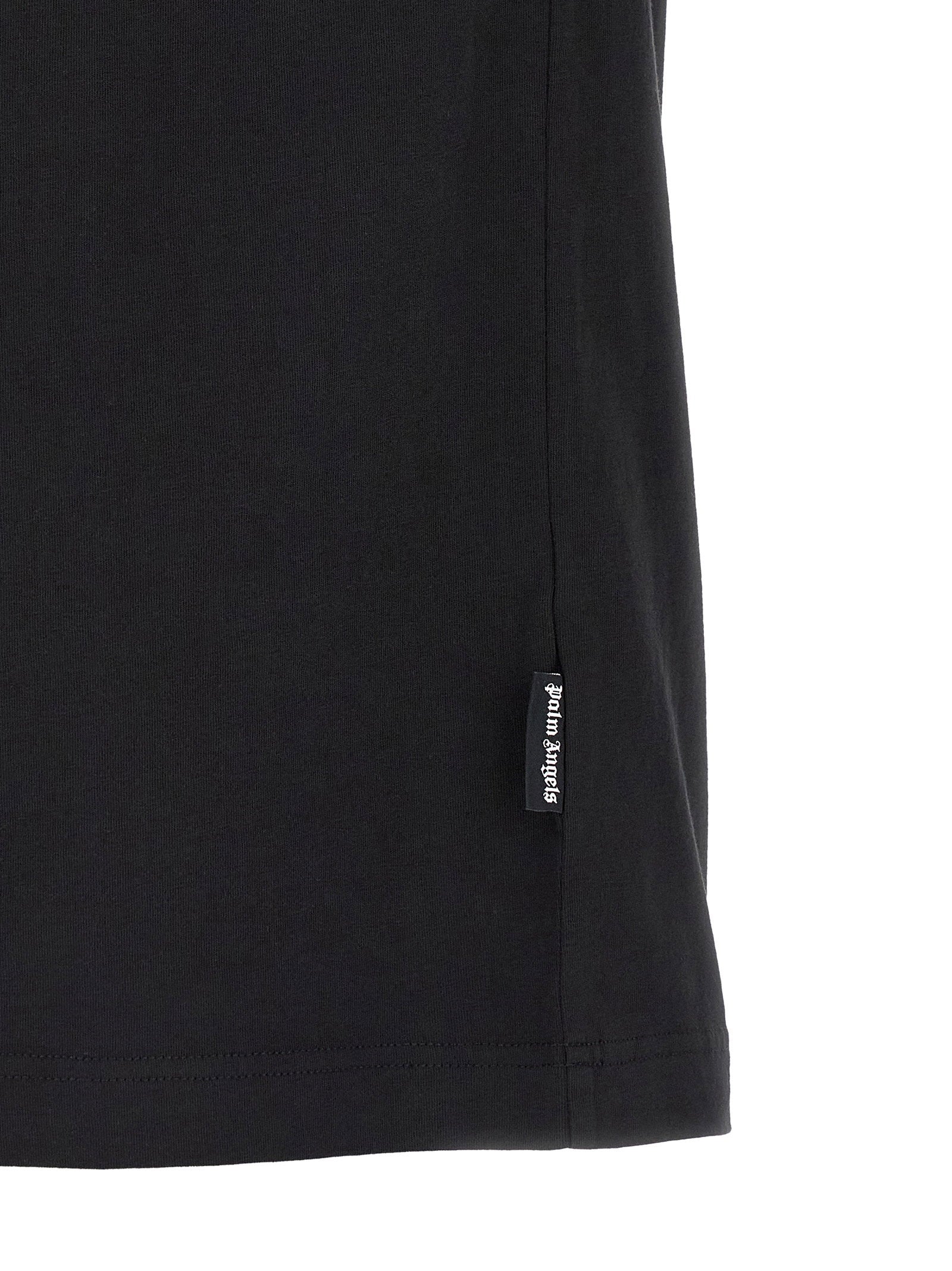 Palm Angels Curved Logo T-shirt detail mouw