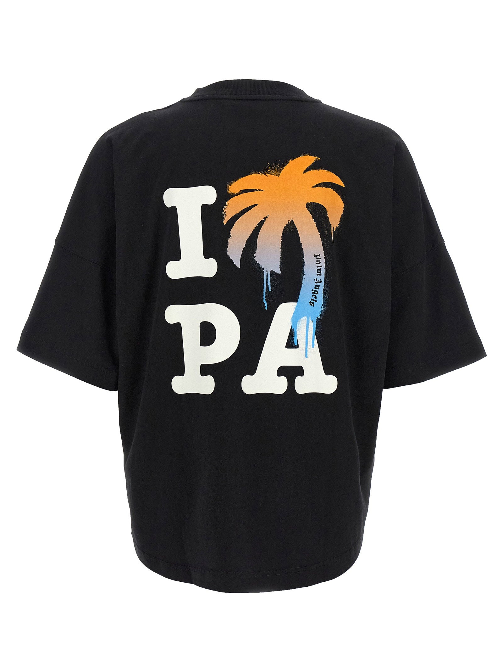 Palm Angels I Love PA T-shirt Zwart Topwear Palm Angels