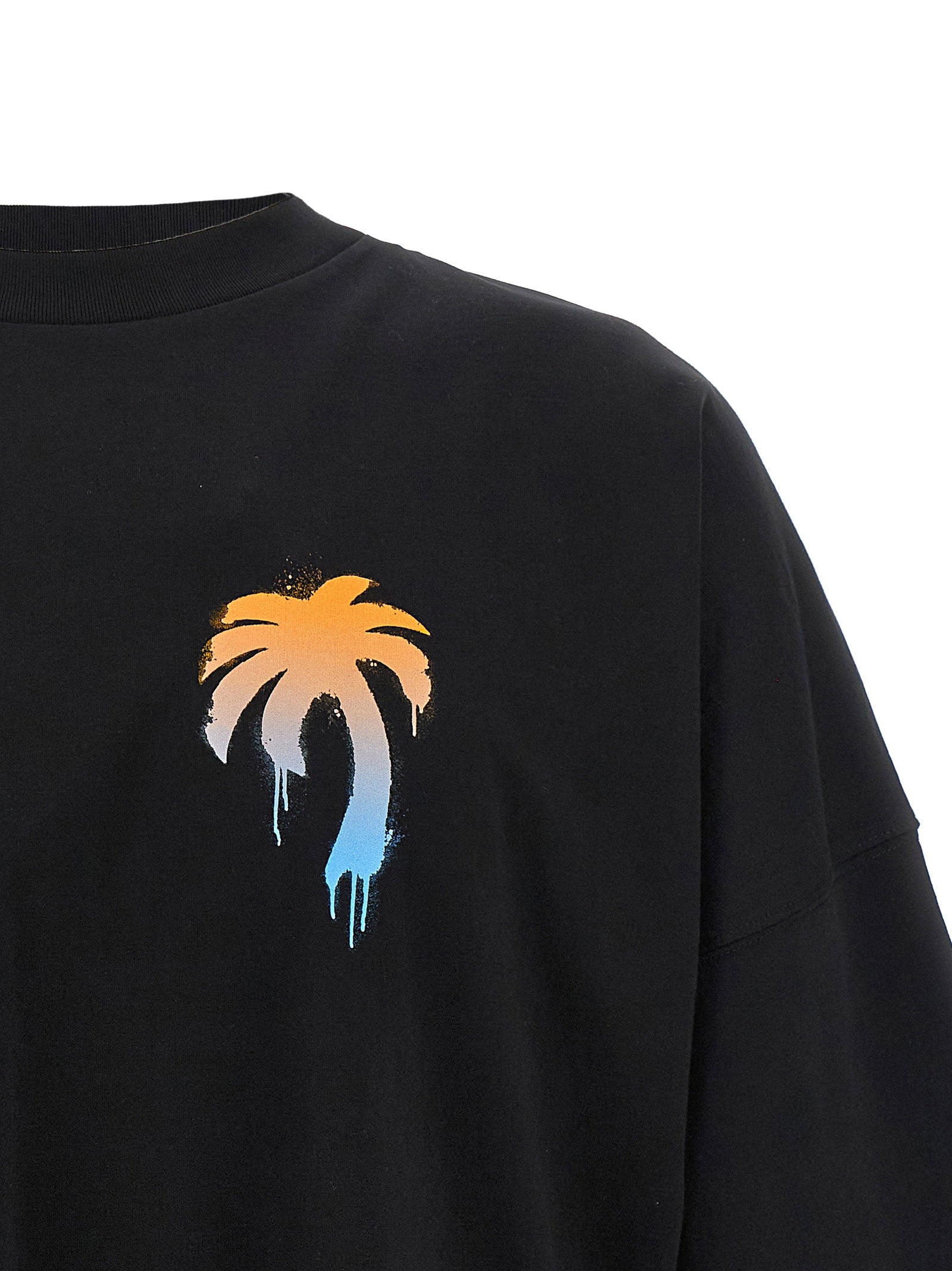 Palm Angels I Love PA T-shirt Zwart Topwear Palm Angels