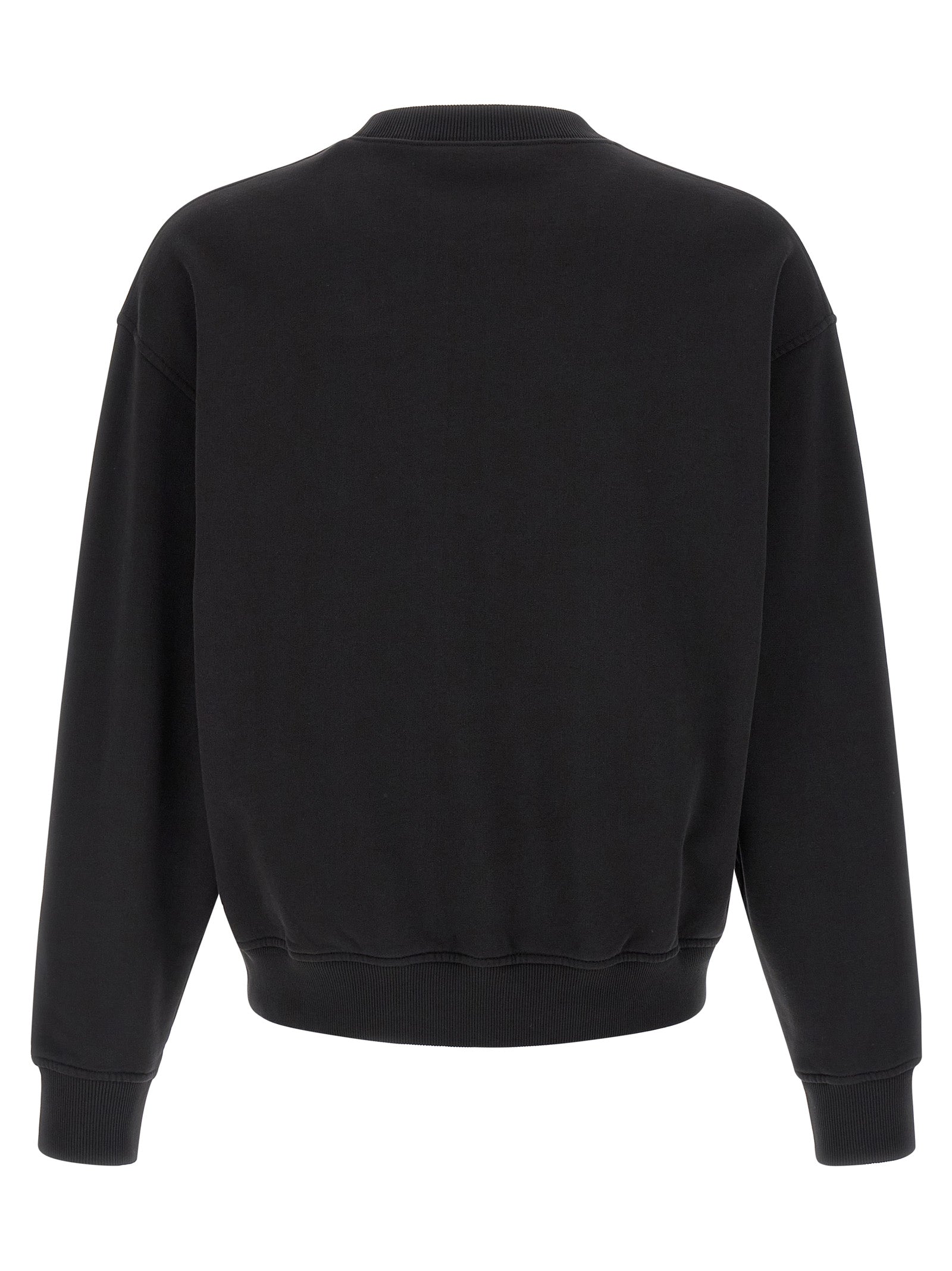 Palm Angels Neck Logo Sweatshirt Black Red-thumbmail-2