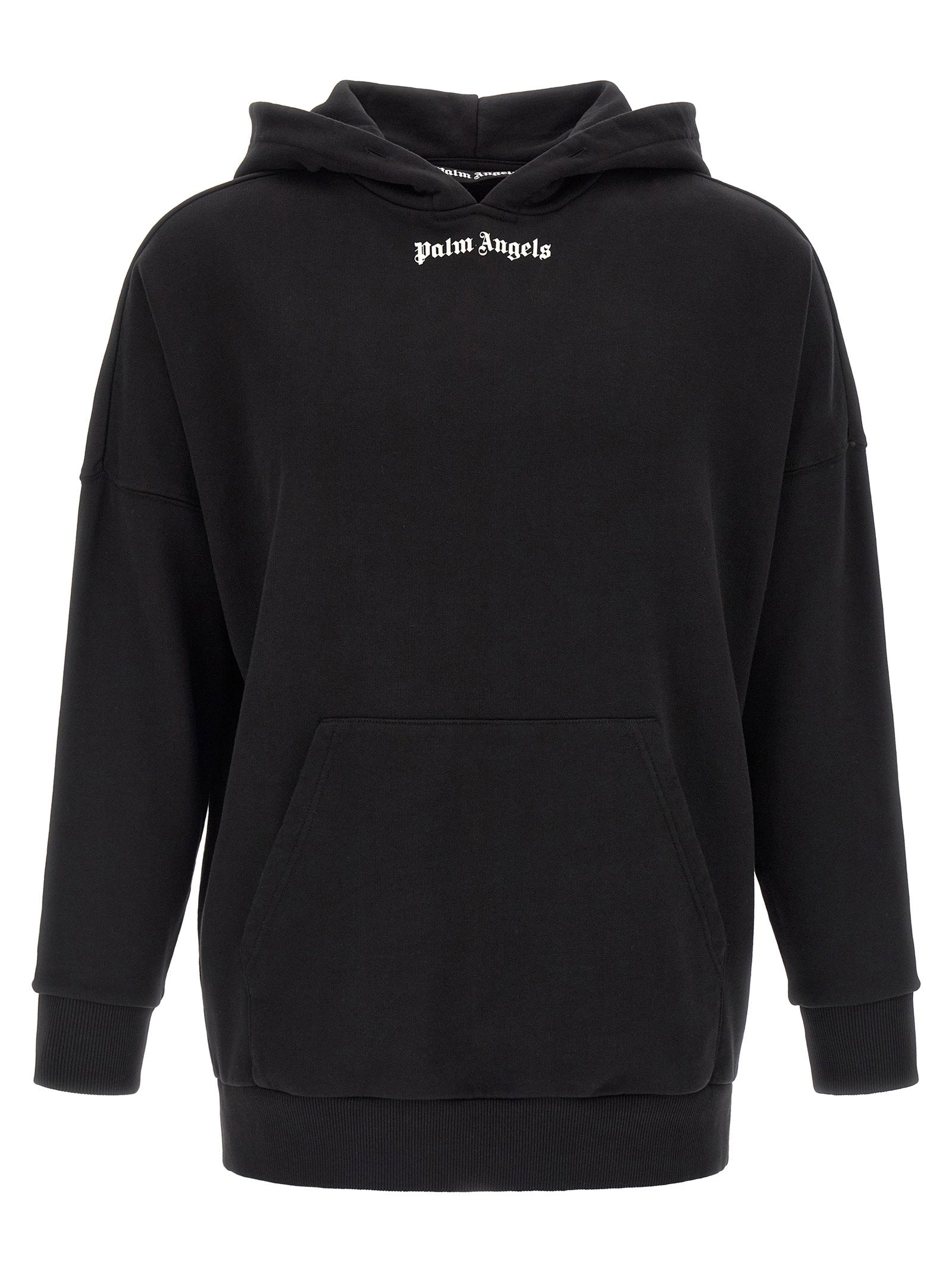 Palm Angels Classic Logo Over Hoodie Zwart met Off-white Logo-thumbmail-1