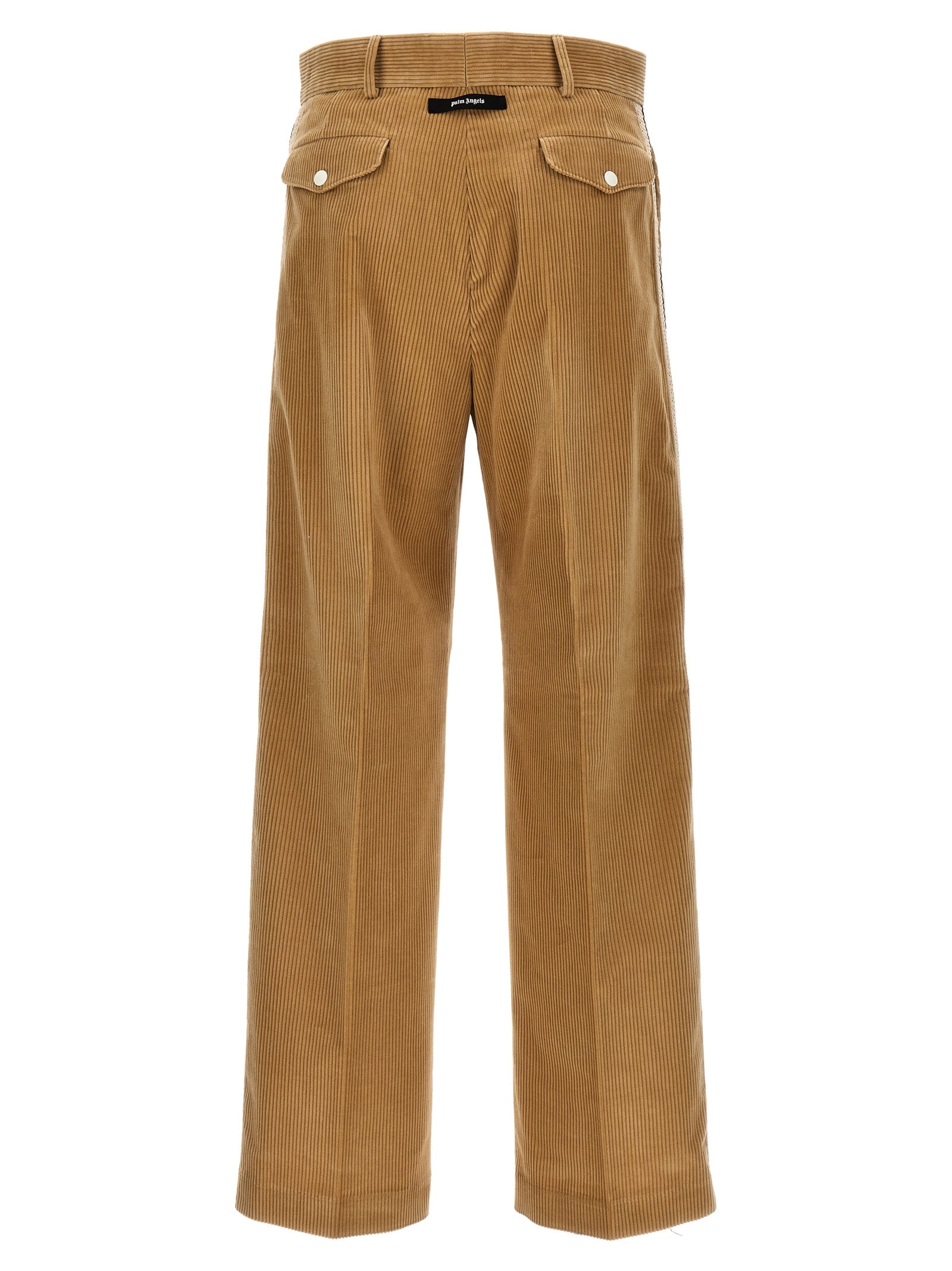 Palm Angels Corduroy Suit Tape Pants Brown Trousers Palm Angels