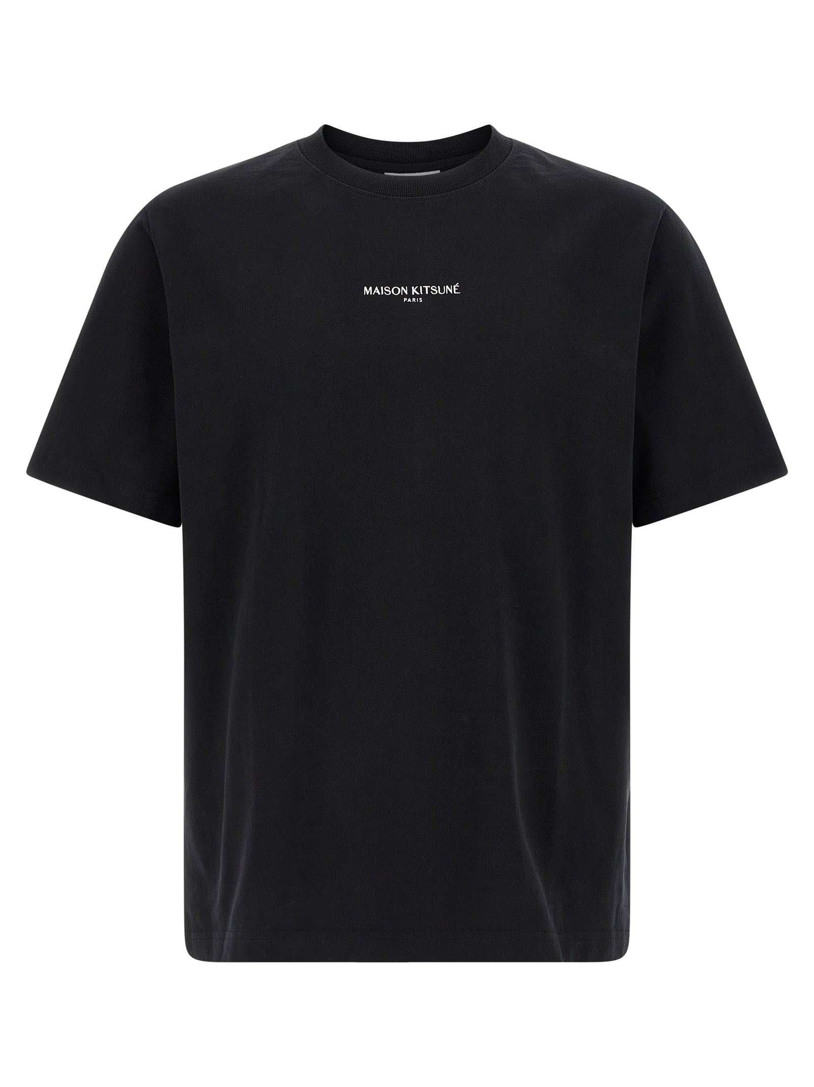 Maison Kitsuné Paris Embroidery Relaxed Tee-Shirt Black