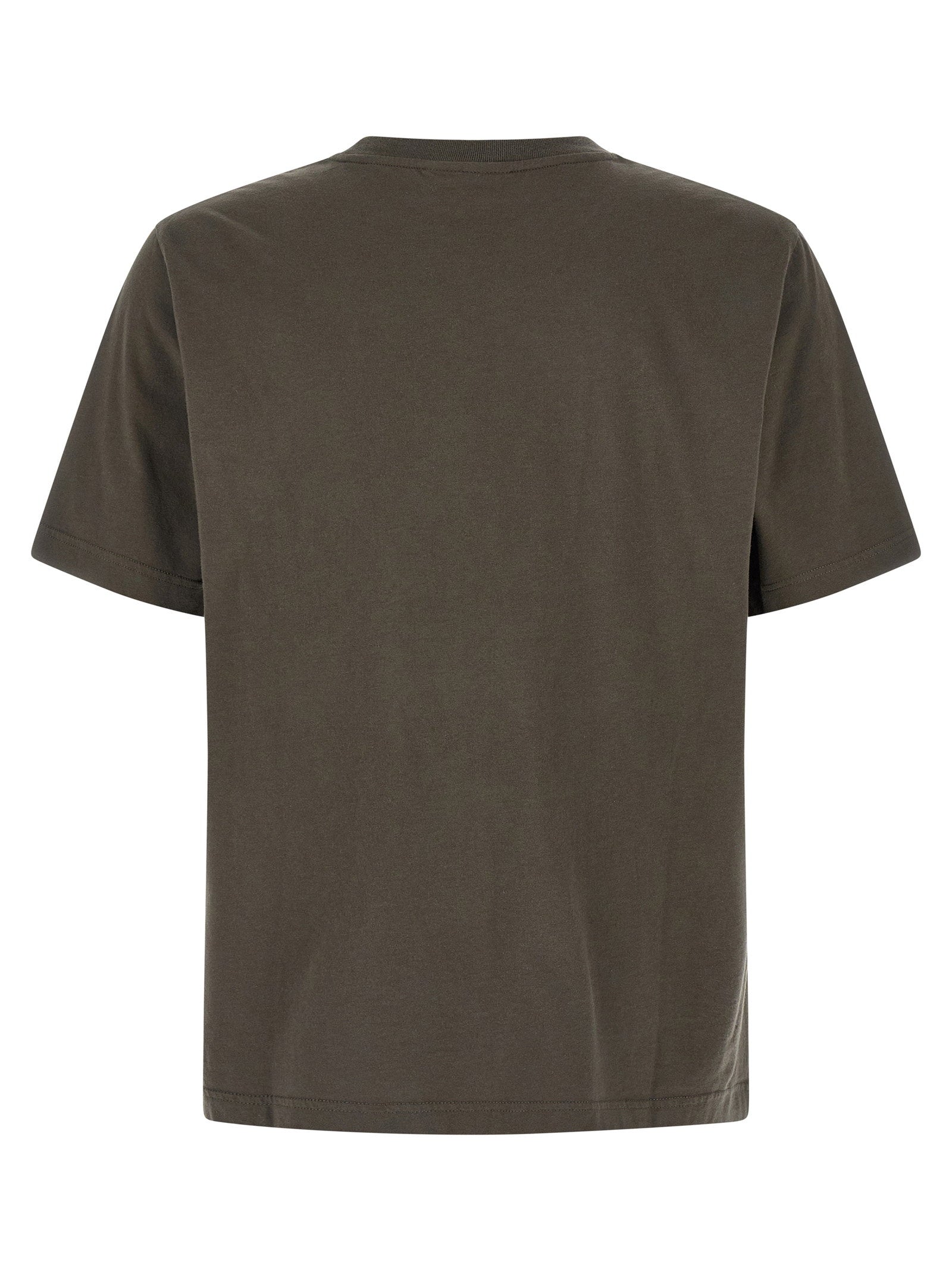 Maison Kitsuné Dreaming Fox Comfort T-shirt in antraciet, achteraanzicht