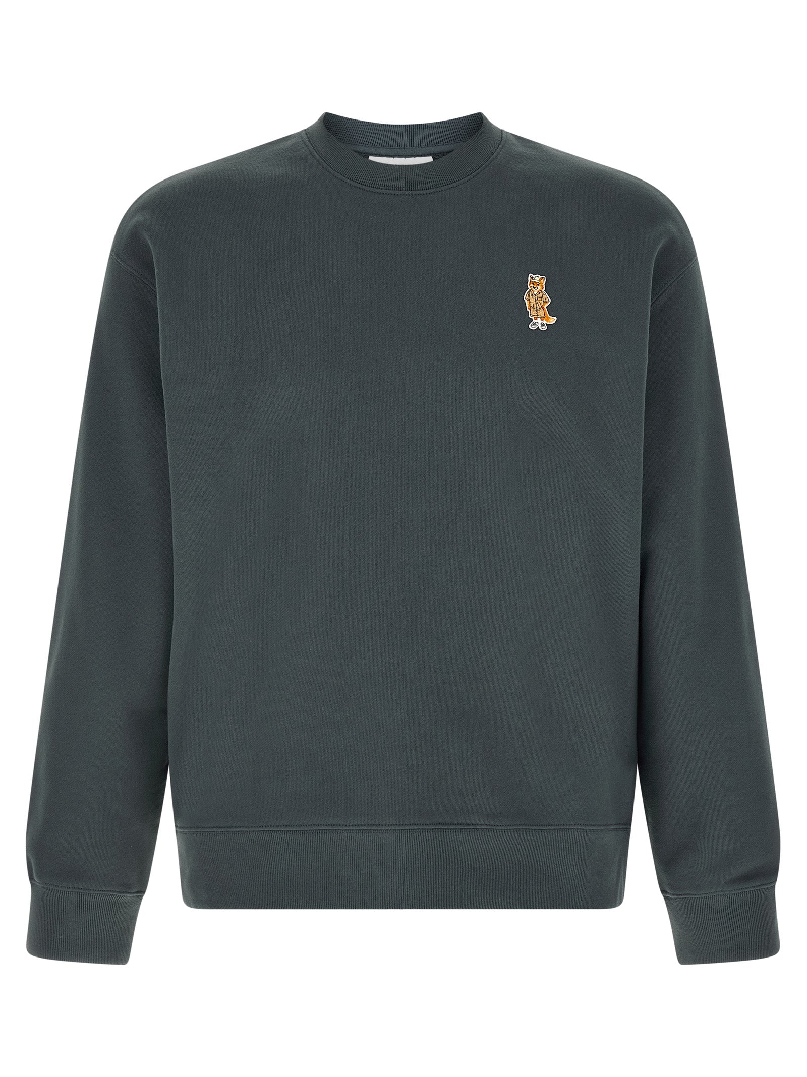 Maison Kitsuné Dressed Fox Comfort Sweatshirt Dark Green