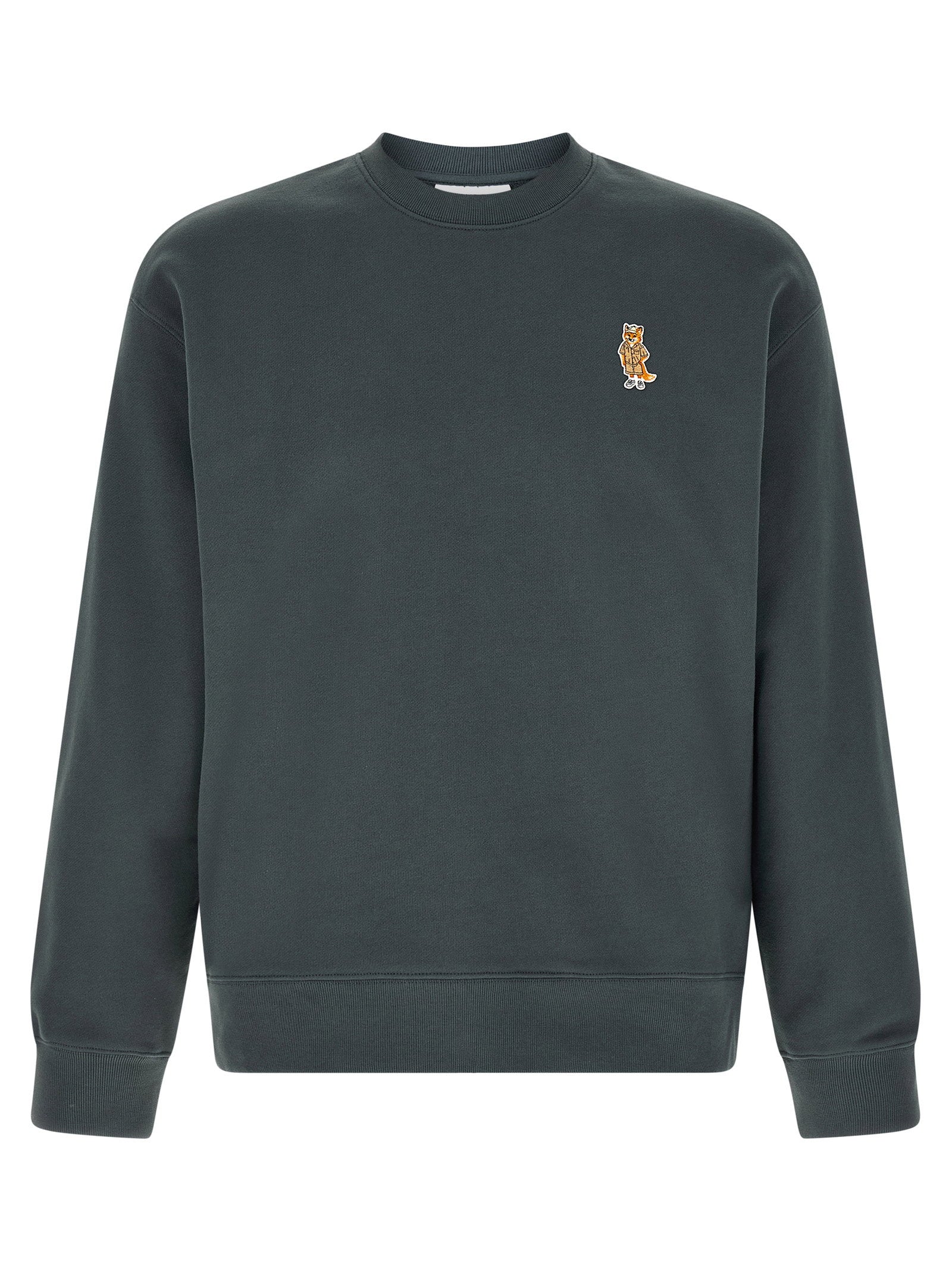 Maison Kitsuné Dressed Fox Sweatshirt Blauw