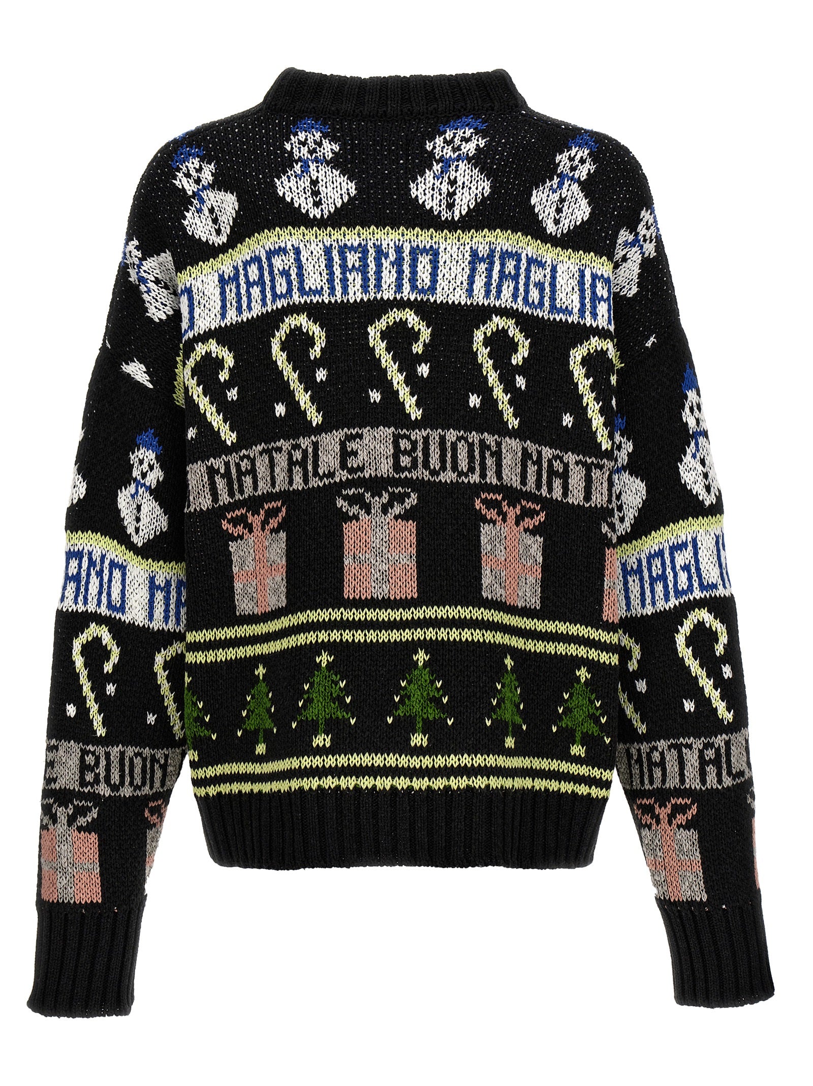 Magliano Buone Feste Intarsia Sweater Black
