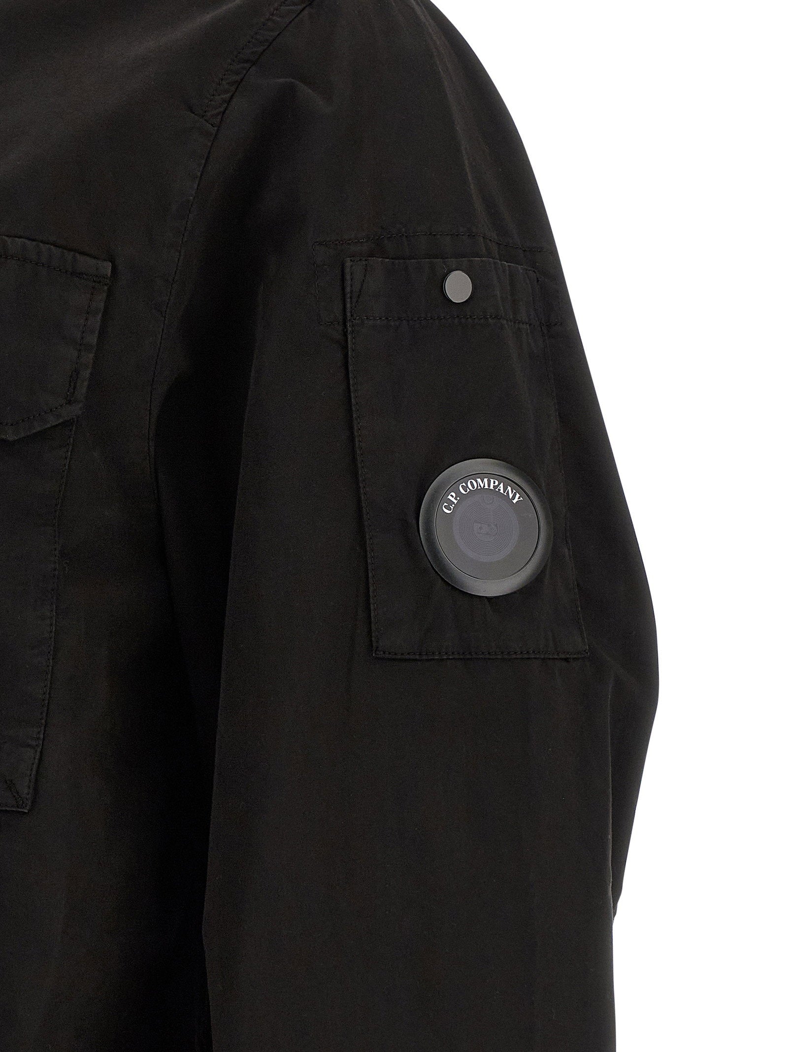 C.P. Company Lens Overshirt Zwart Shirts C.p. Company