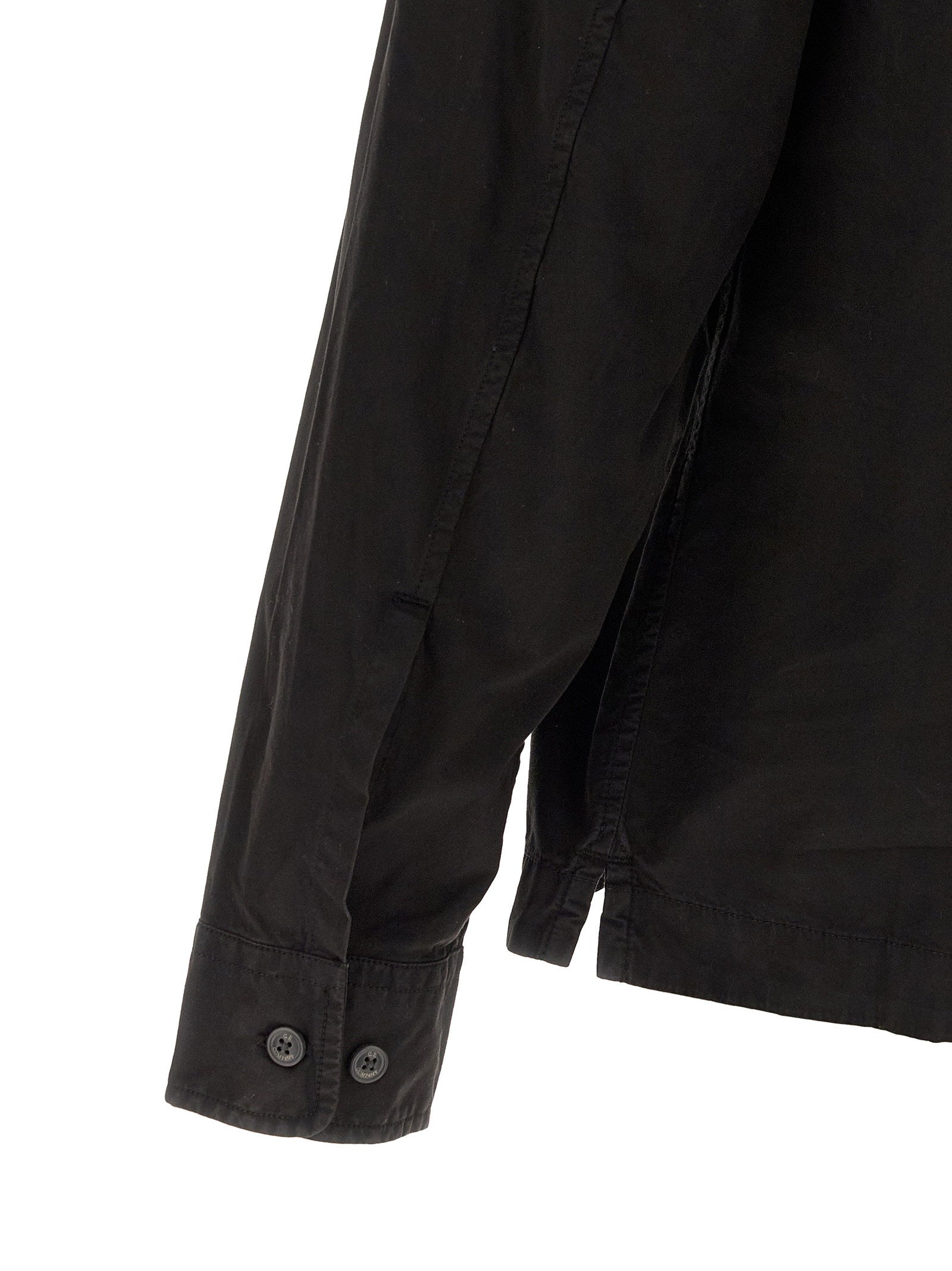 C.P. Company Lens Overshirt Zwart Shirts C.p. Company