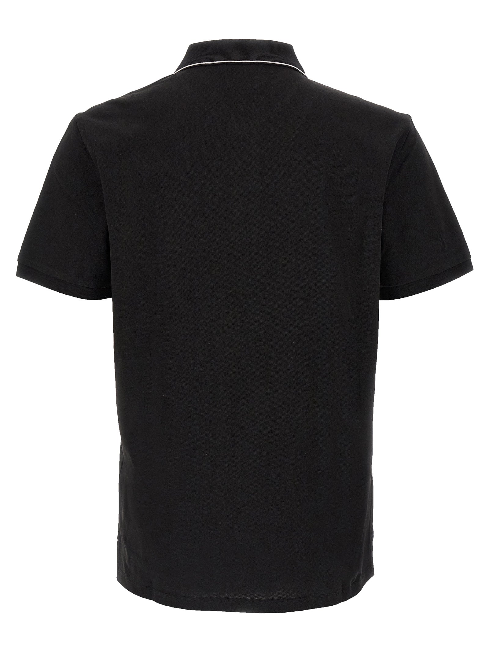 C.P. Company Stretch Piqué Polo Shirt Black
